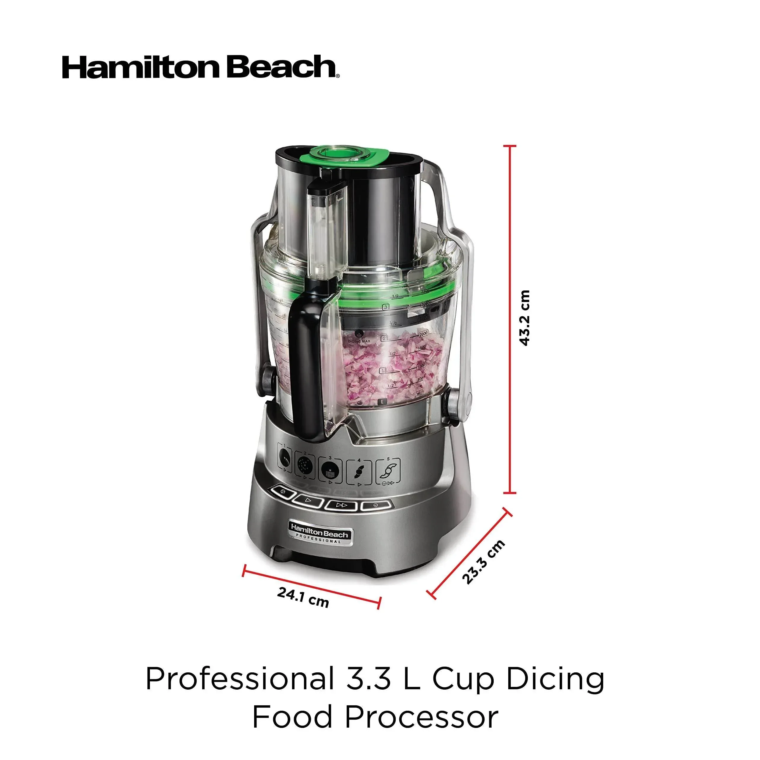 Hamilton Beach Professional 14-Cup Dicing Food Processor - Image 9