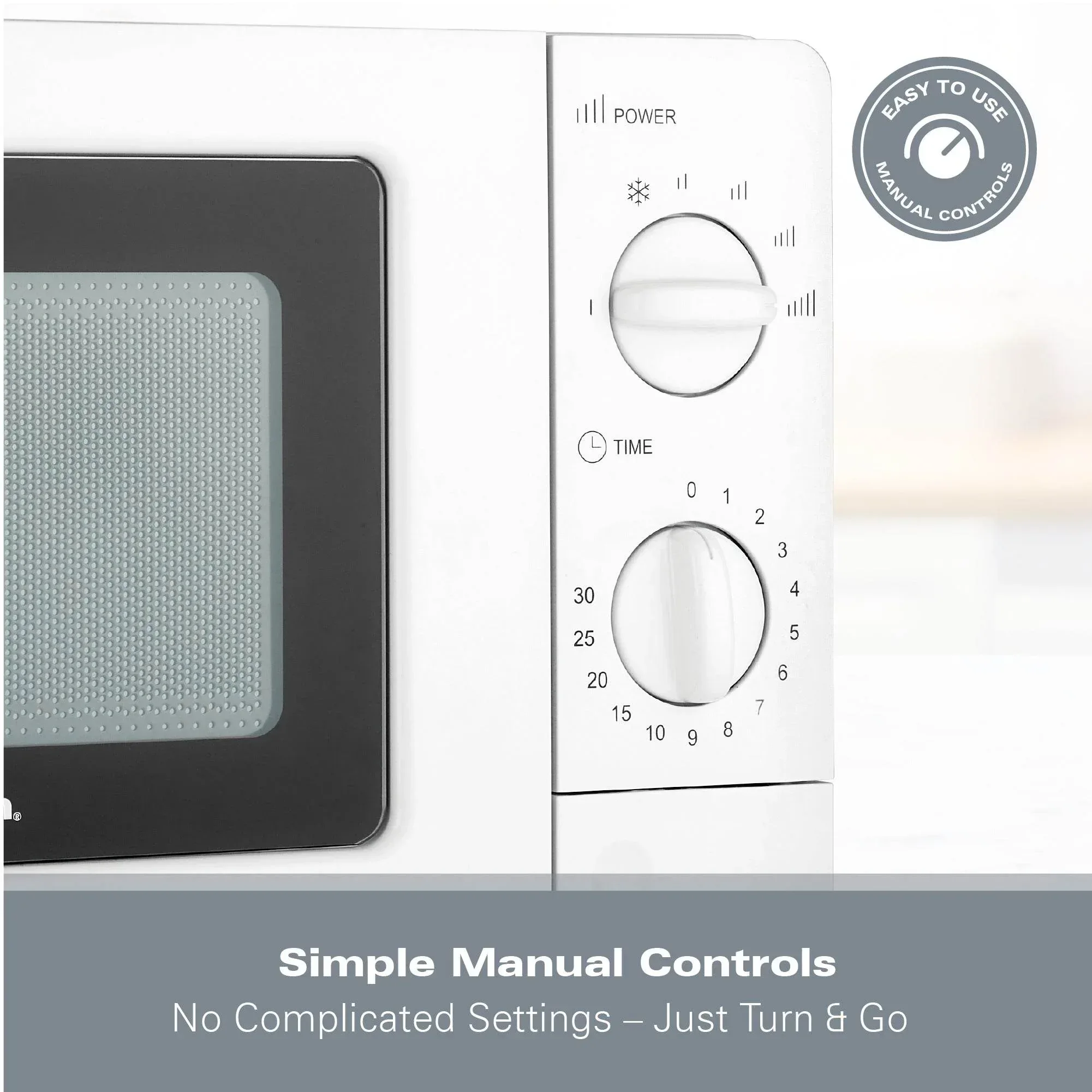 Hamilton Beach 20L Standard Microwave - White - Image 6