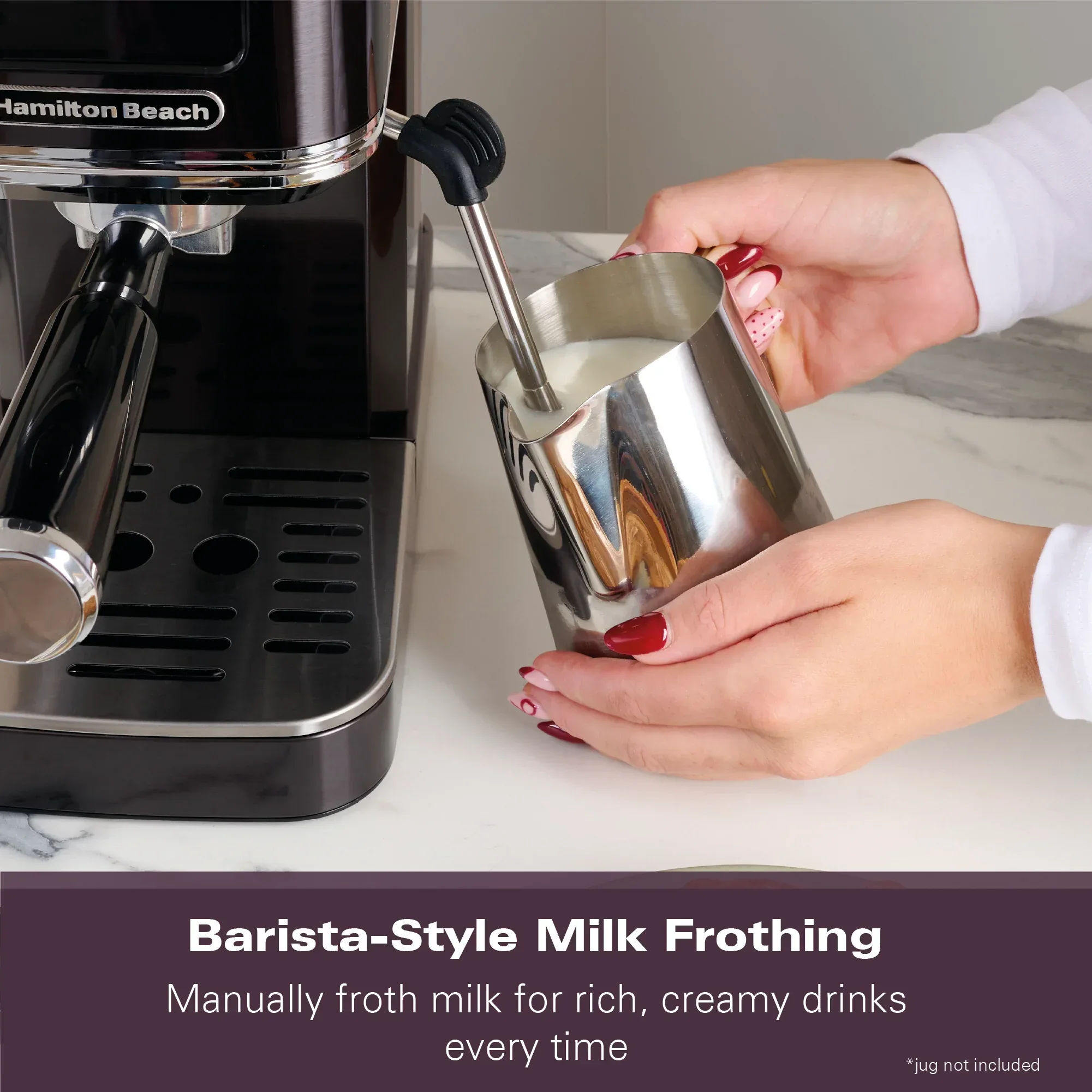 Hamilton Beach BaristaPro Touch 5-in-1  Espresso Machine Black - Image 10