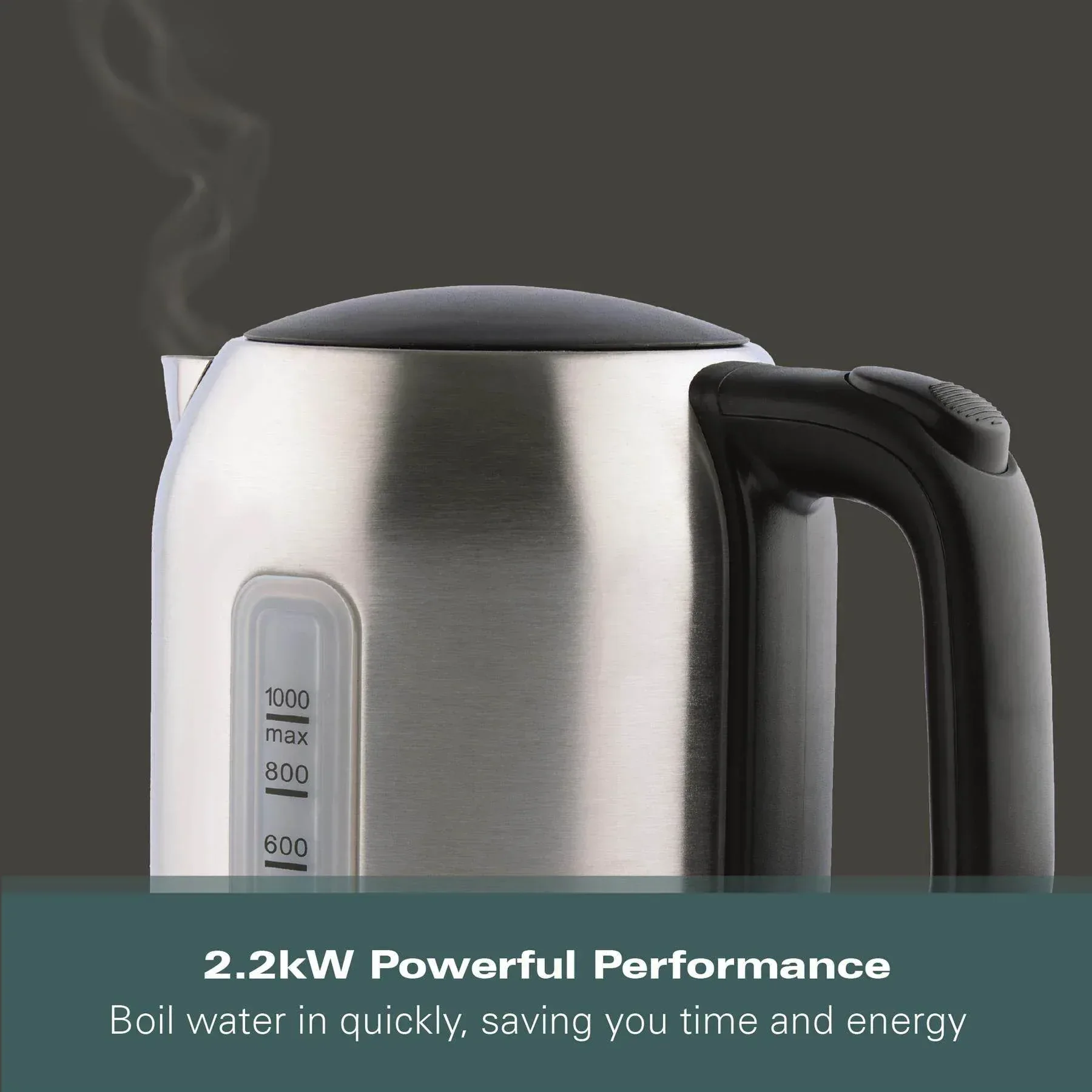 Hamilton Beach Compact 1L Kettle - Brushed Stainless Steel - Image 5