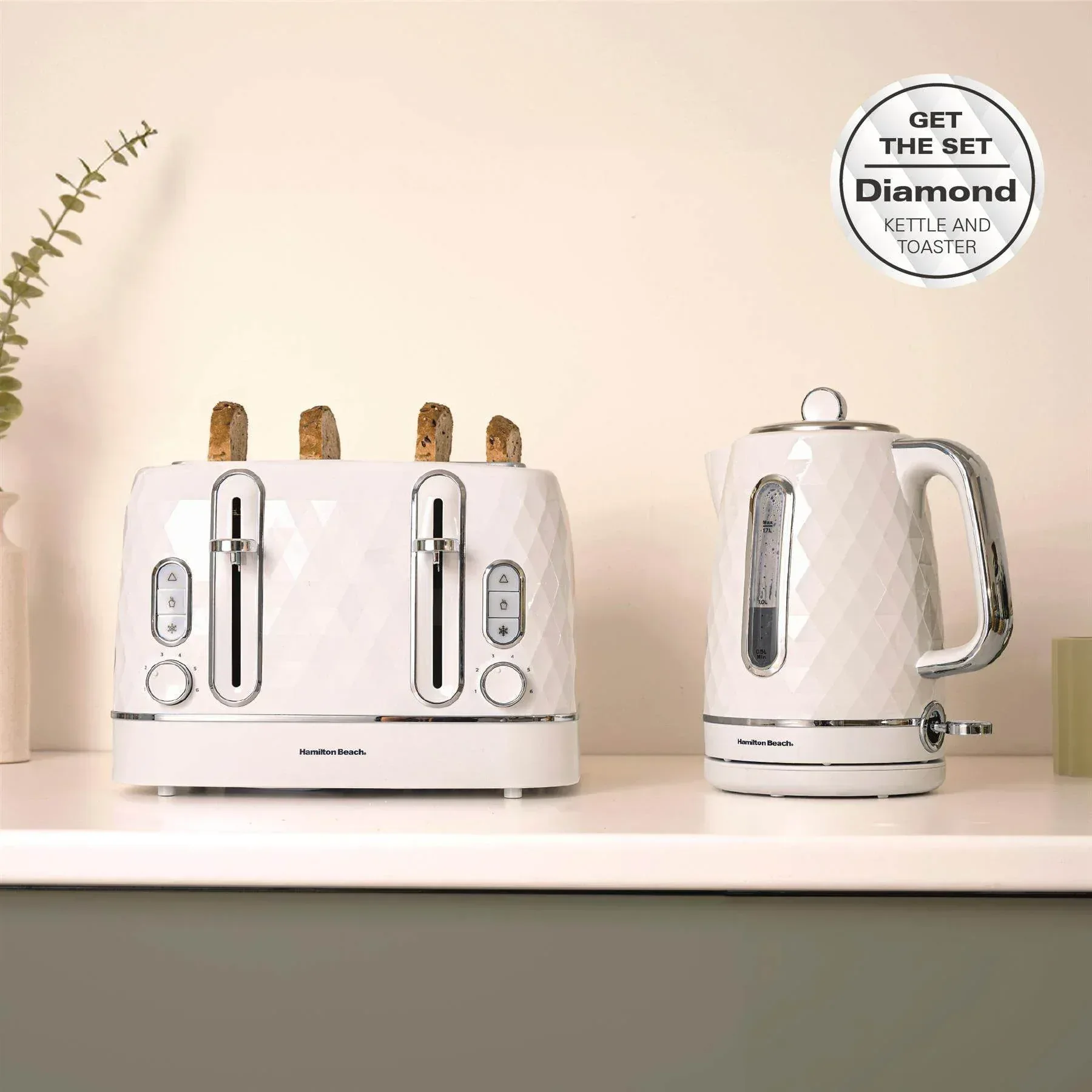 Hamilton Beach Diamond 1.7L Kettle - White - Image 9
