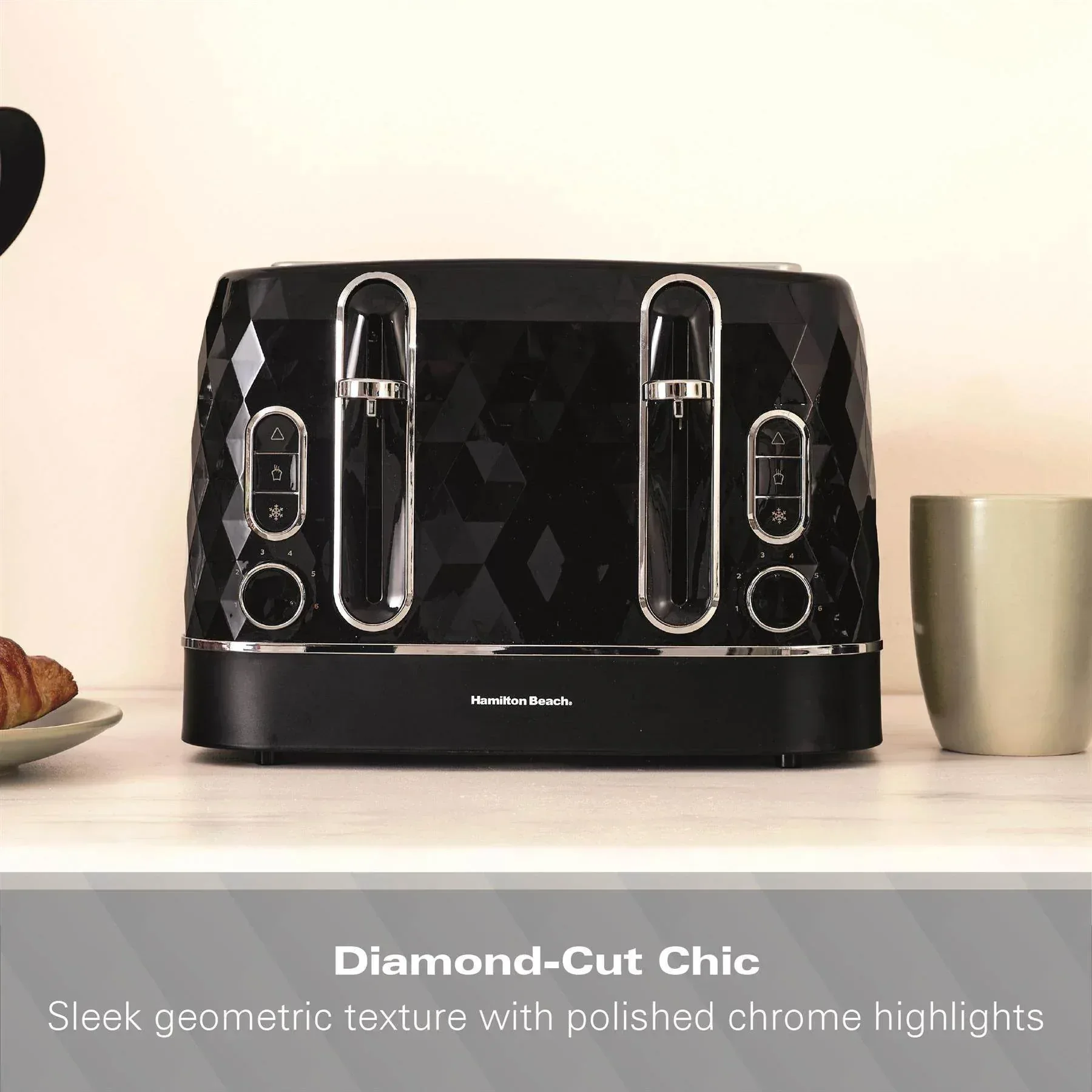 Hamilton Beach Diamond 4 Slice Toaster - Black - Image 7