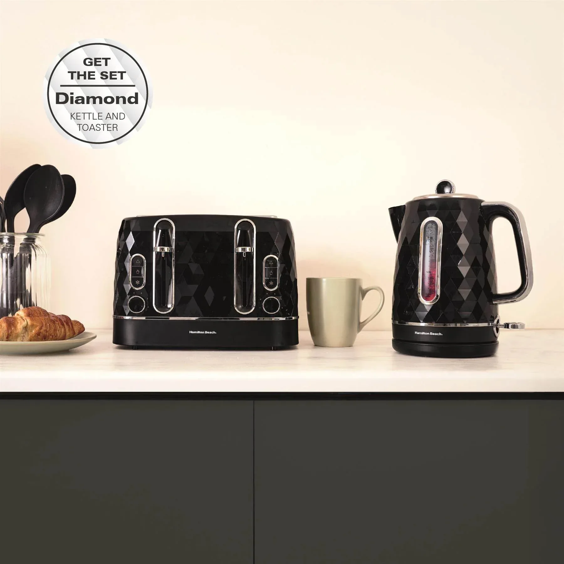 Hamilton Beach Diamond 4 Slice Toaster - Black - Image 9
