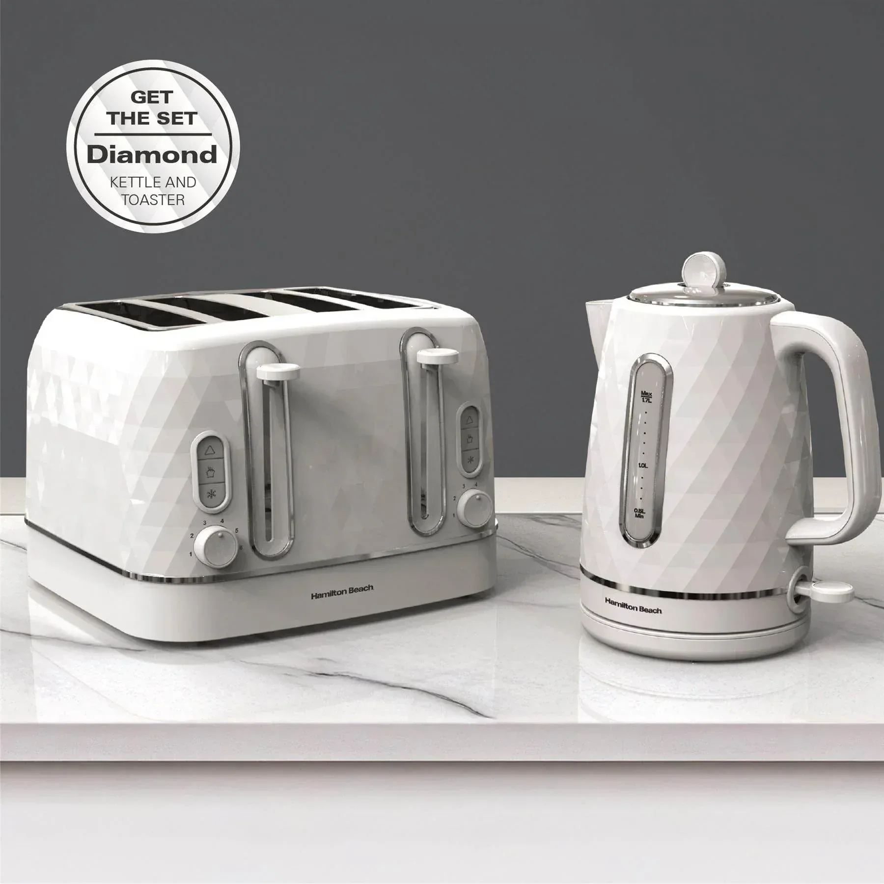 Hamilton Beach Diamond 4 Slice Toaster - White - Image 11