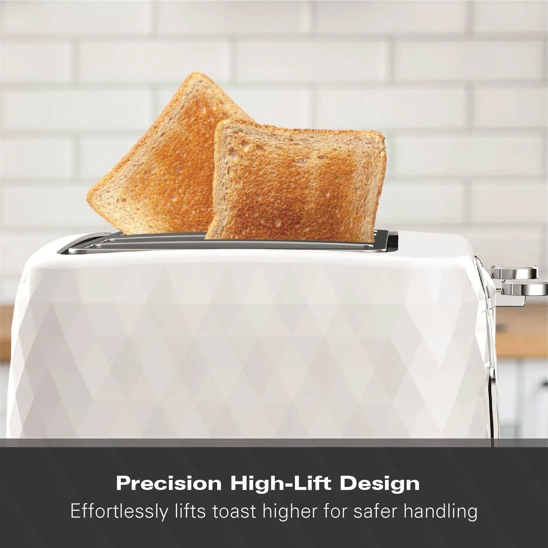 Hamilton Beach Diamond 4 Slice Toaster - White - Image 6