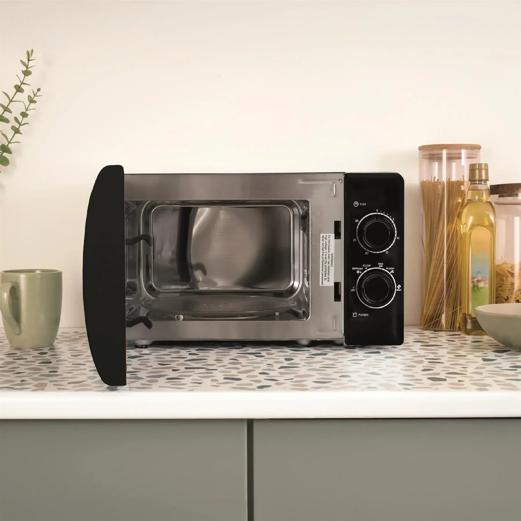 Hamilton Beach Diamond Kettle, Toaster & 20L Stainless Steel Cavity Microwave Set - Black - Image 4