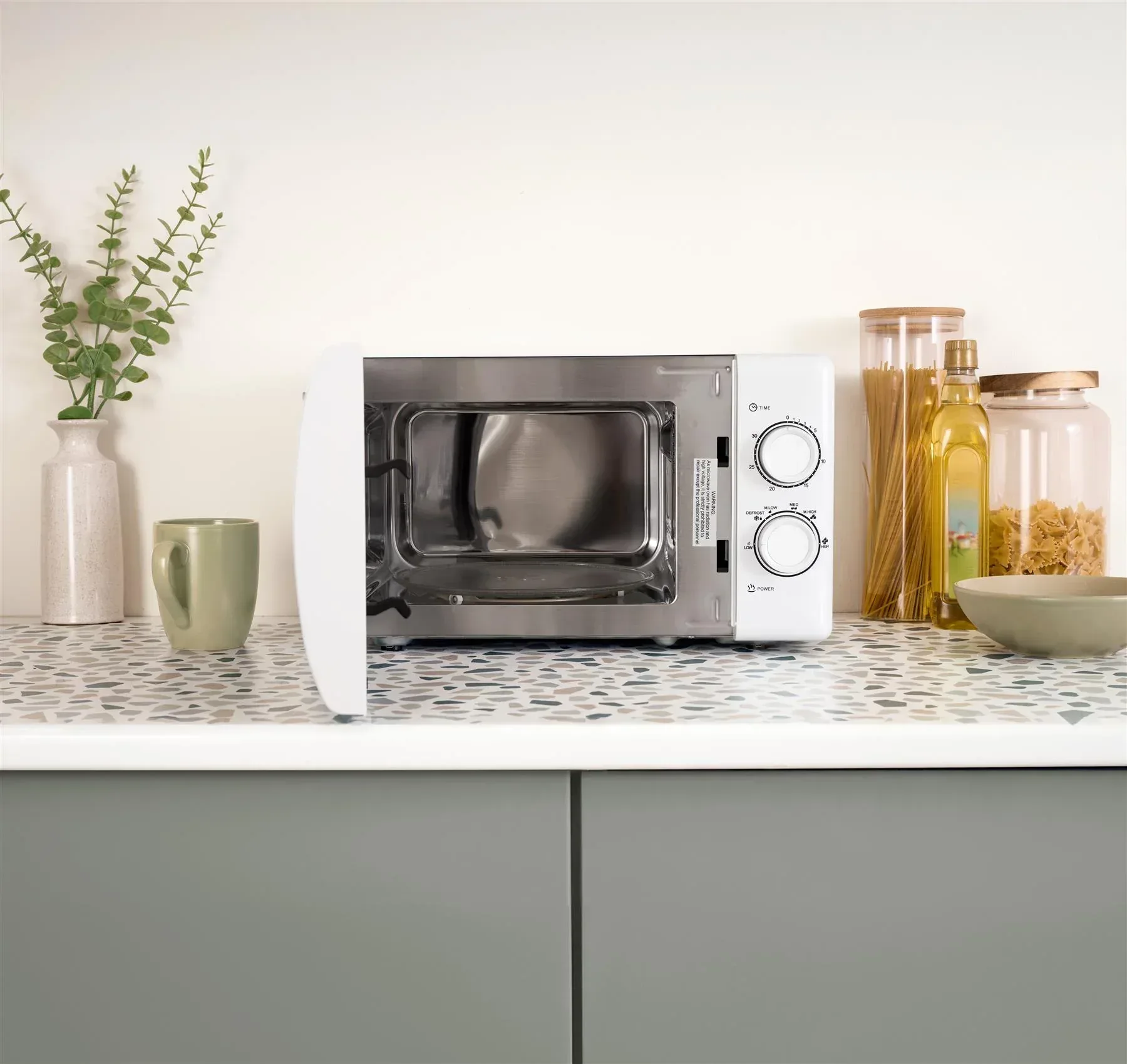 Hamilton Beach Diamond Kettle, Toaster & 20L Stainless Steel Cavity Microwave Set  - White - Image 5