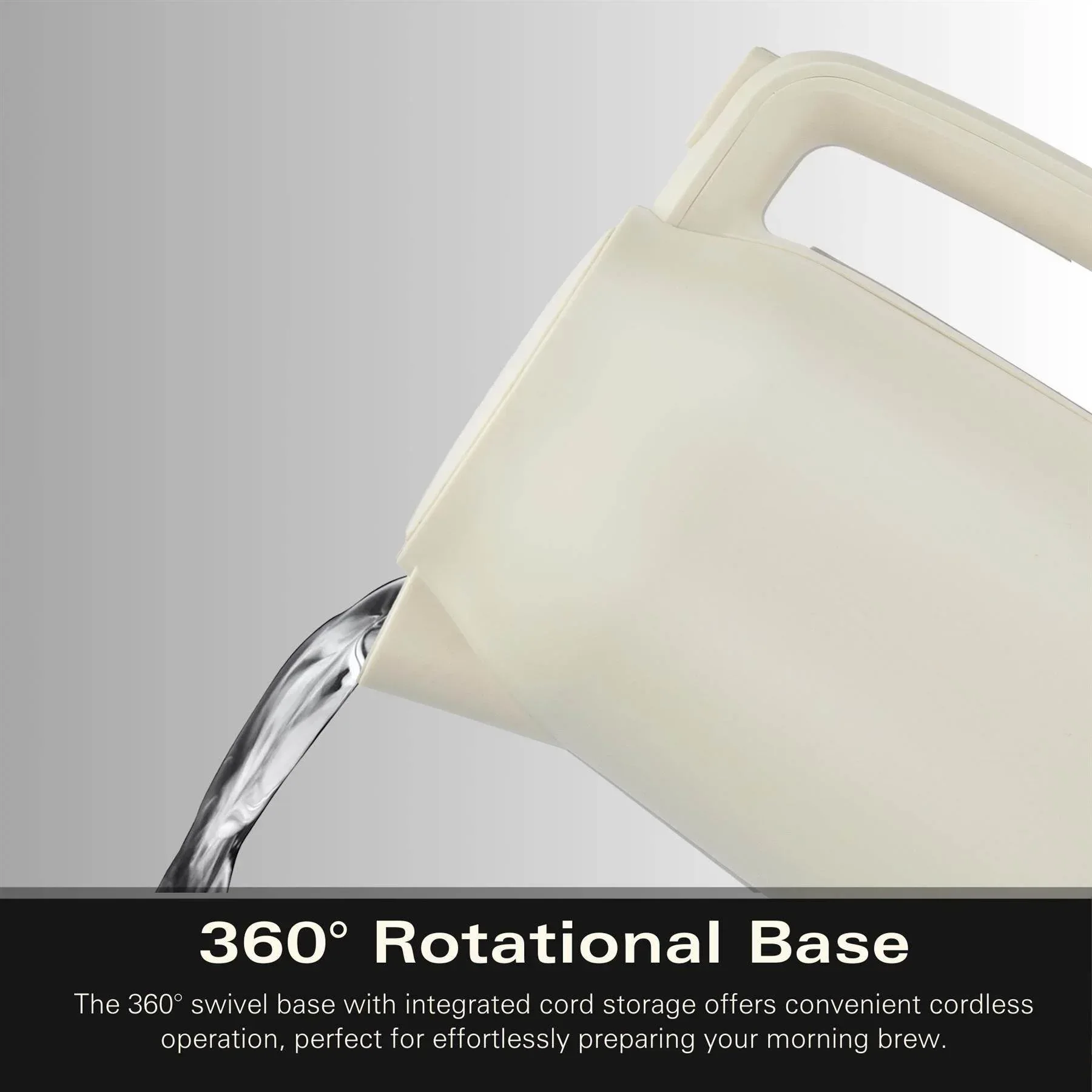 Hamilton Beach Ella 1.7L Kettle - Matte Latte - Image 5