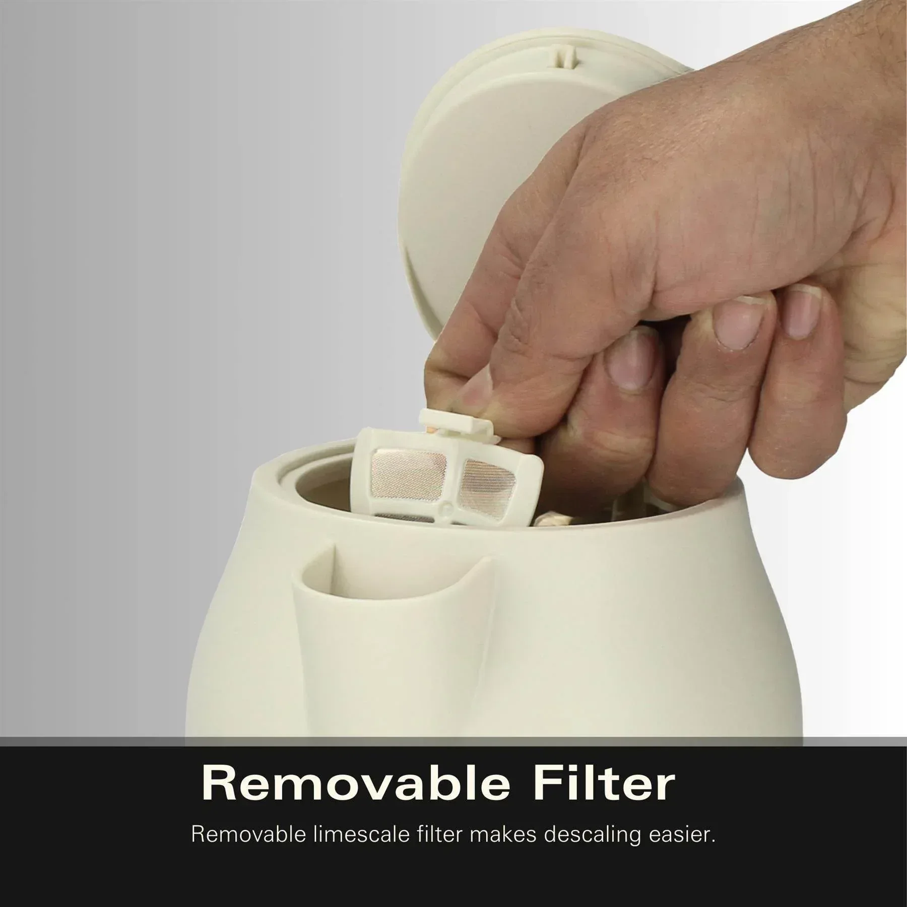 Hamilton Beach Ella 1.7L Kettle - Matte Latte - Image 9