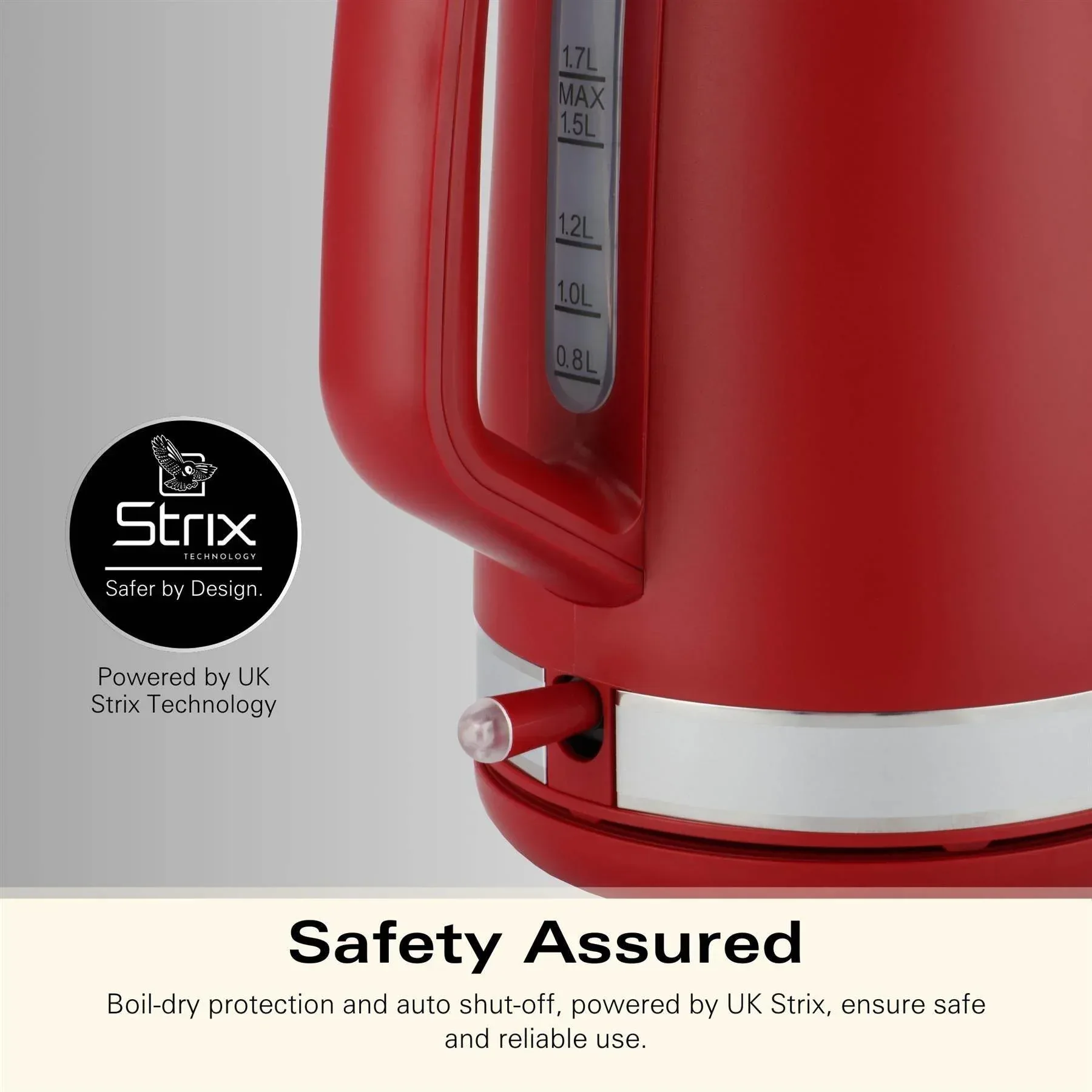 Hamilton Beach Ella 1.7L Kettle - Matte Red - Image 8