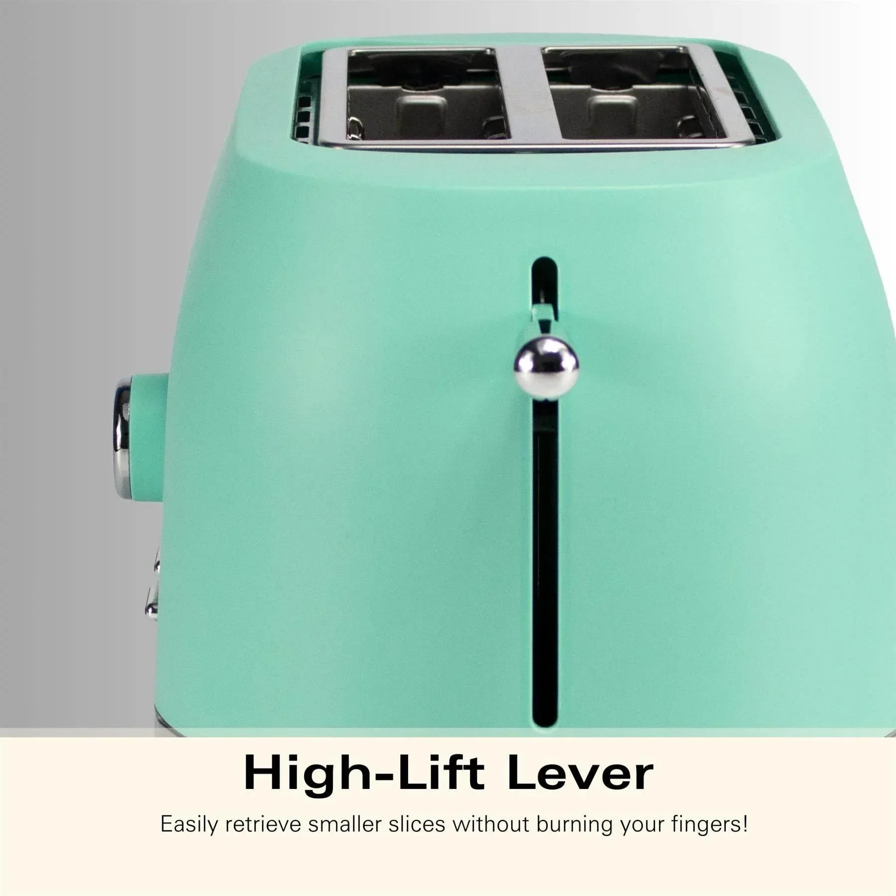 Hamilton Beach Ella 2 Slice Toaster - Matte Mint - Image 7