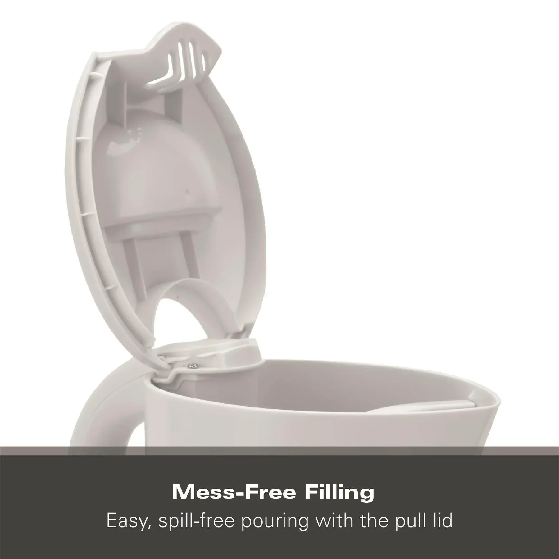 Hamilton Beach Essential 1.7L Plastic Kettle - White - Image 4