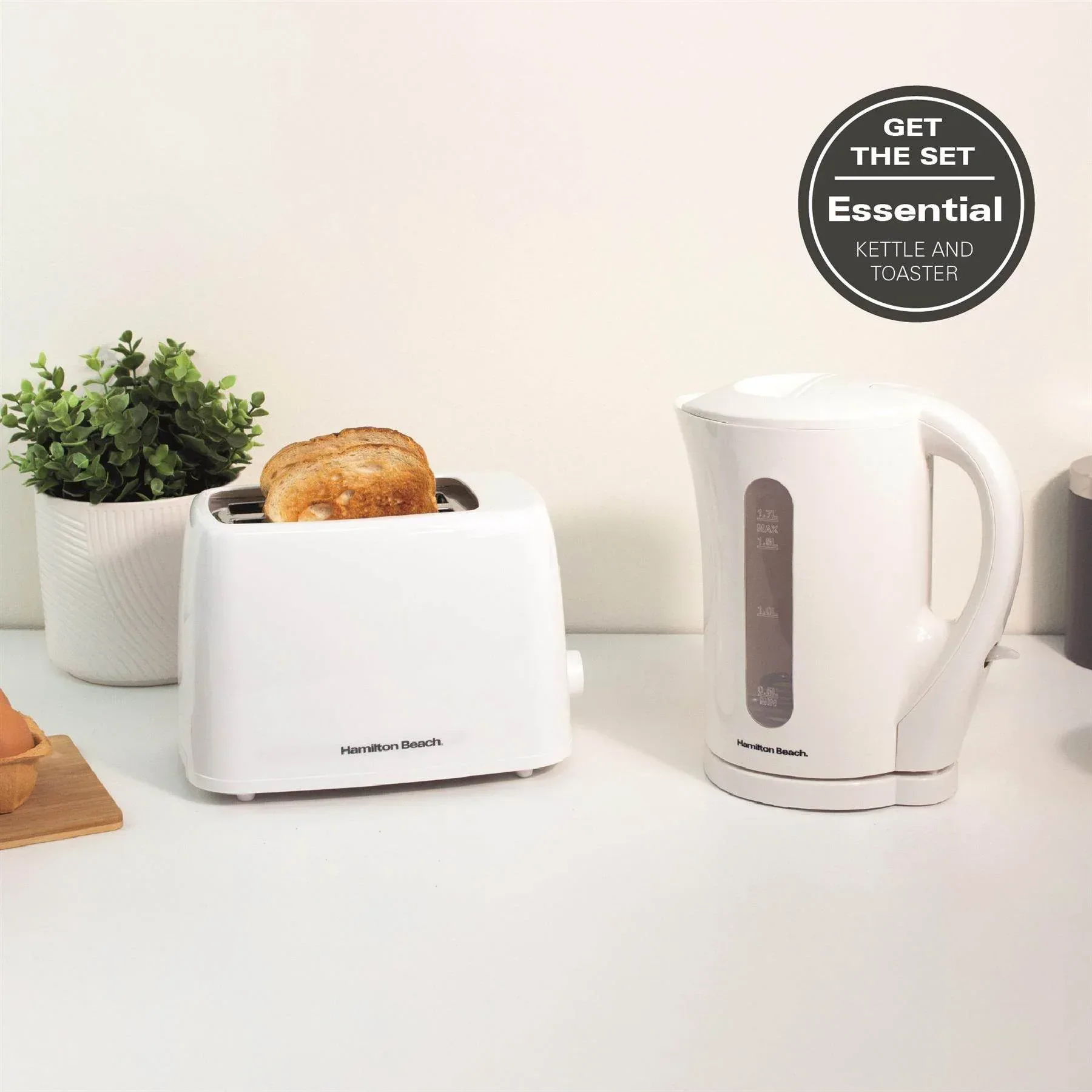 Hamilton Beach Essential 2 Slice Plastic Toaster - White - Image 10