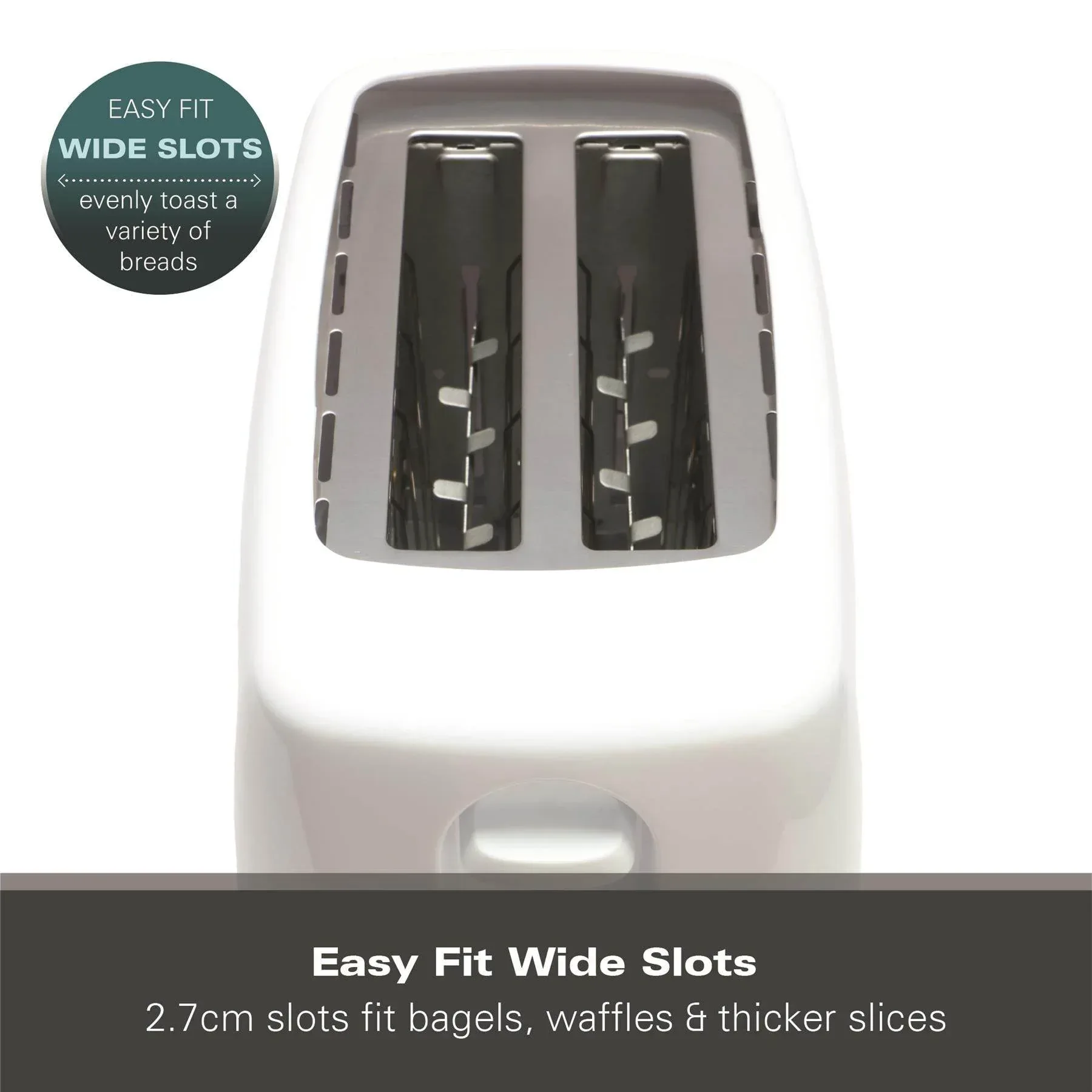 Hamilton Beach Essential 2 Slice Plastic Toaster - White - Image 7