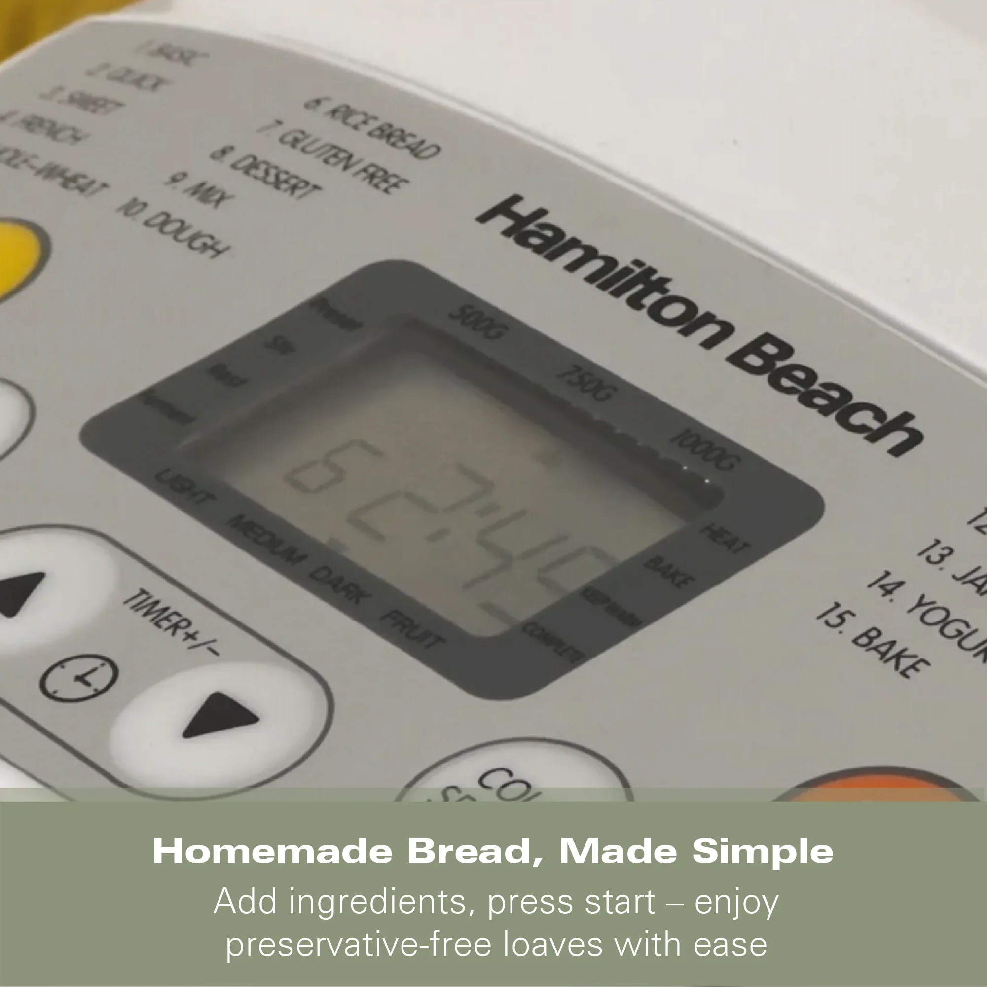 Hamilton Beach Essential QuickBake 19-in-1 Automatic Bread Maker - Image 13