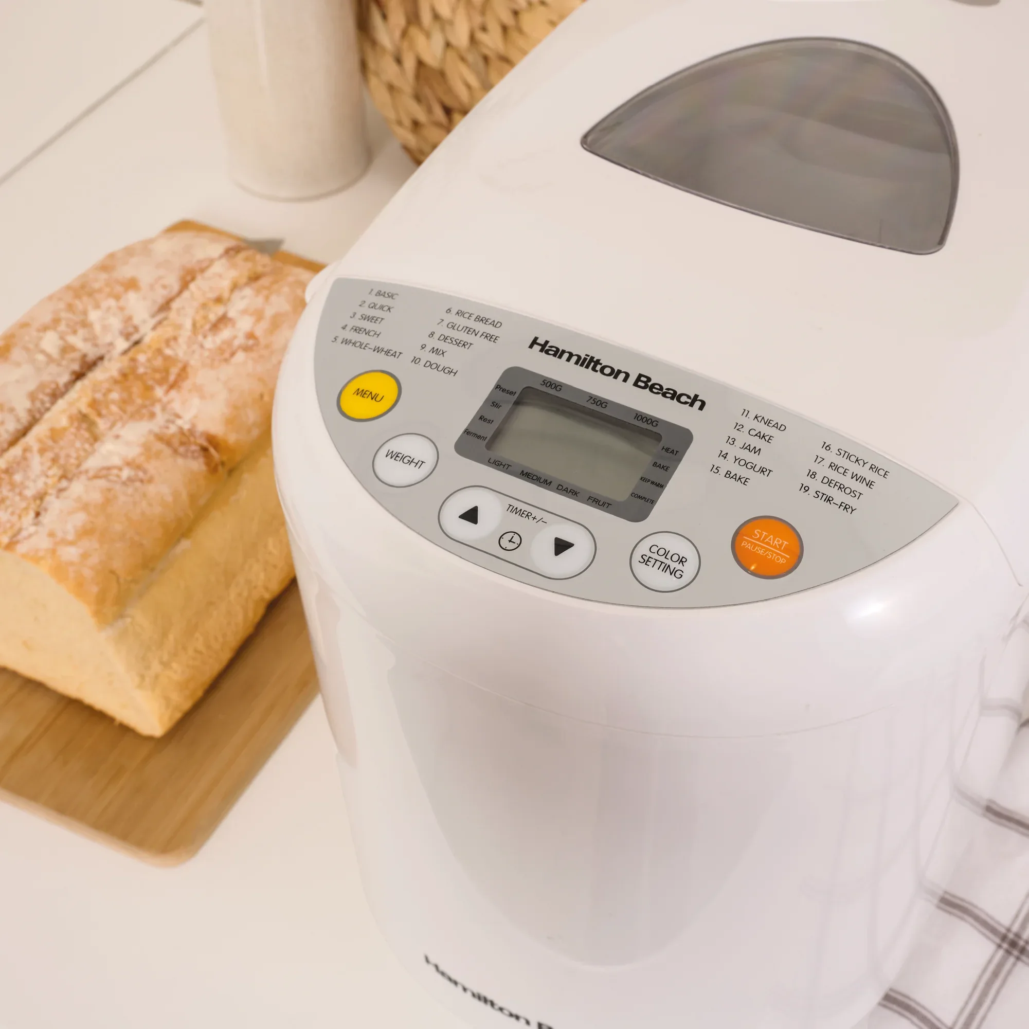 Hamilton Beach Essential QuickBake 19-in-1 Automatic Bread Maker - Image 6