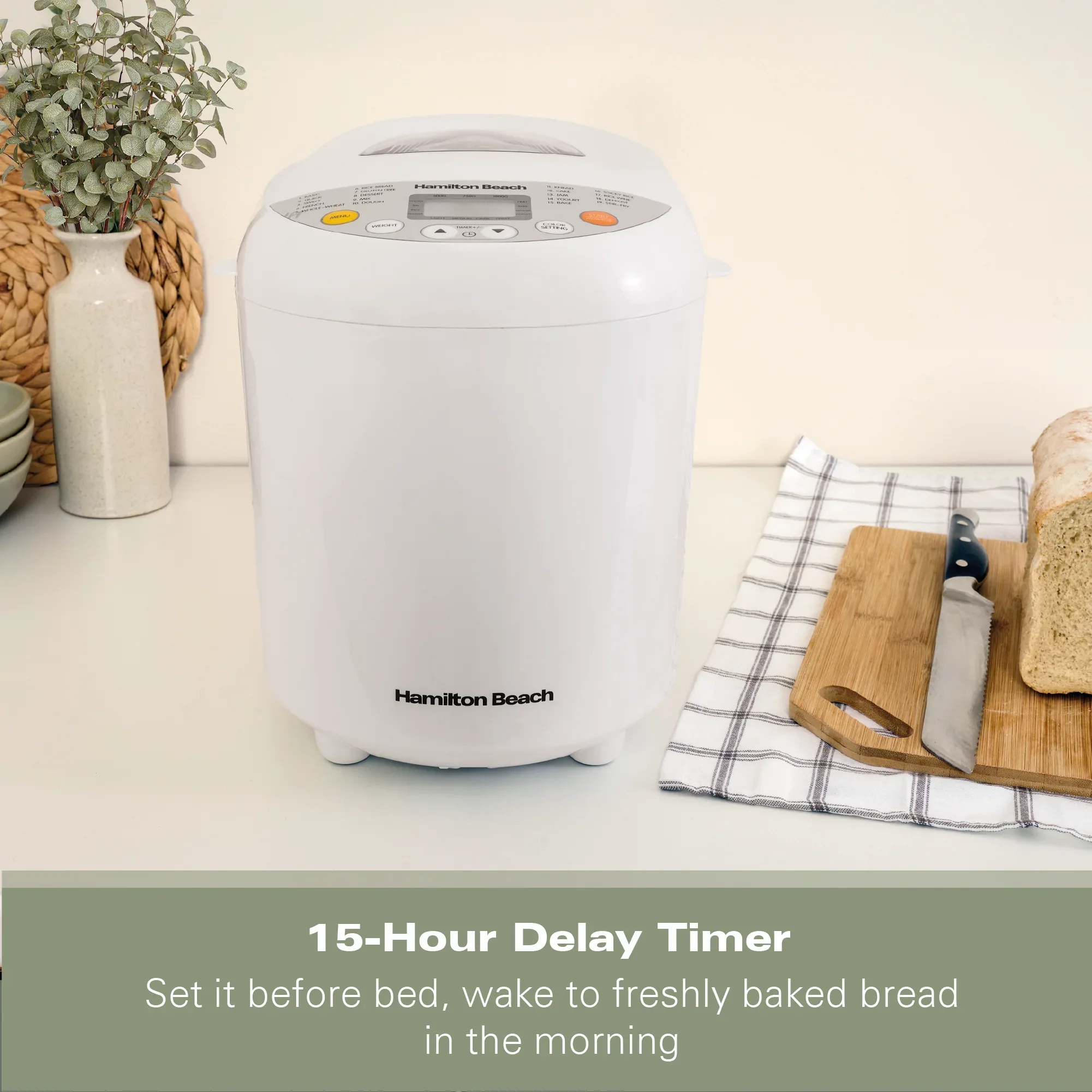 Hamilton Beach Essential QuickBake 19-in-1 Automatic Bread Maker - Image 9