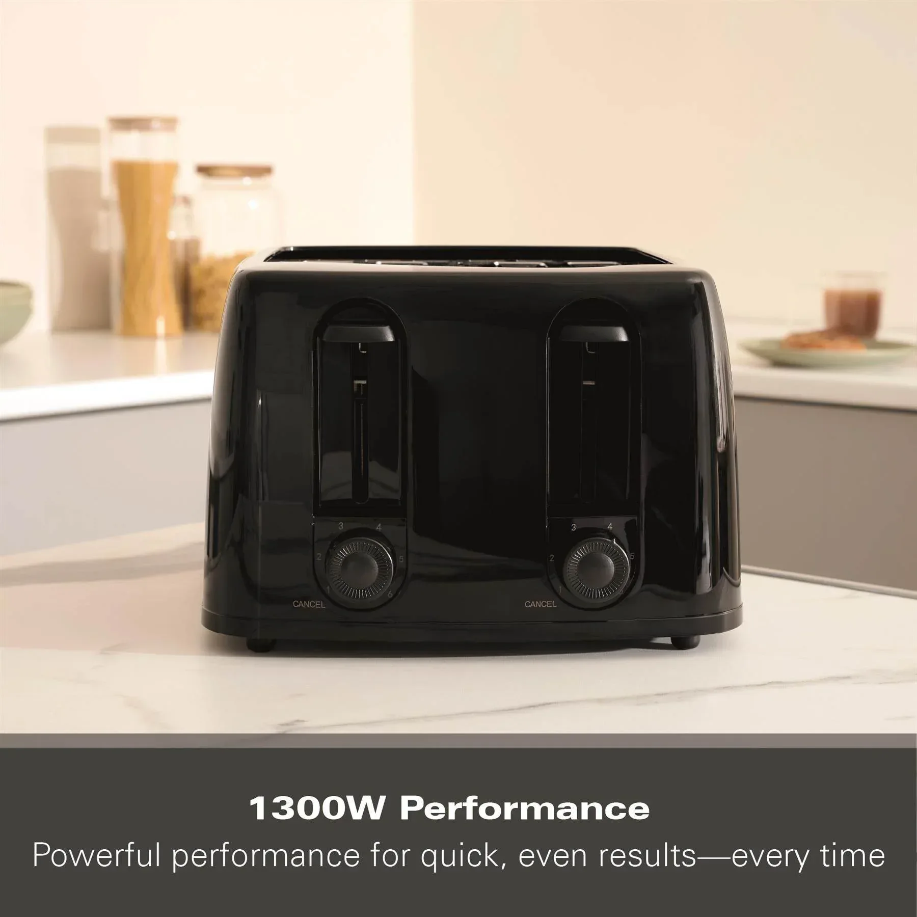 Hamilton Beach Essentials 4 Slice Toaster - Black - Image 6
