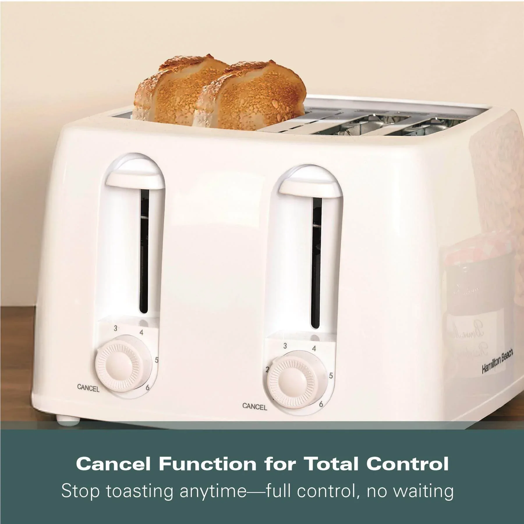 Hamilton Beach Essentials 4 Slice Toaster - White - Image 11