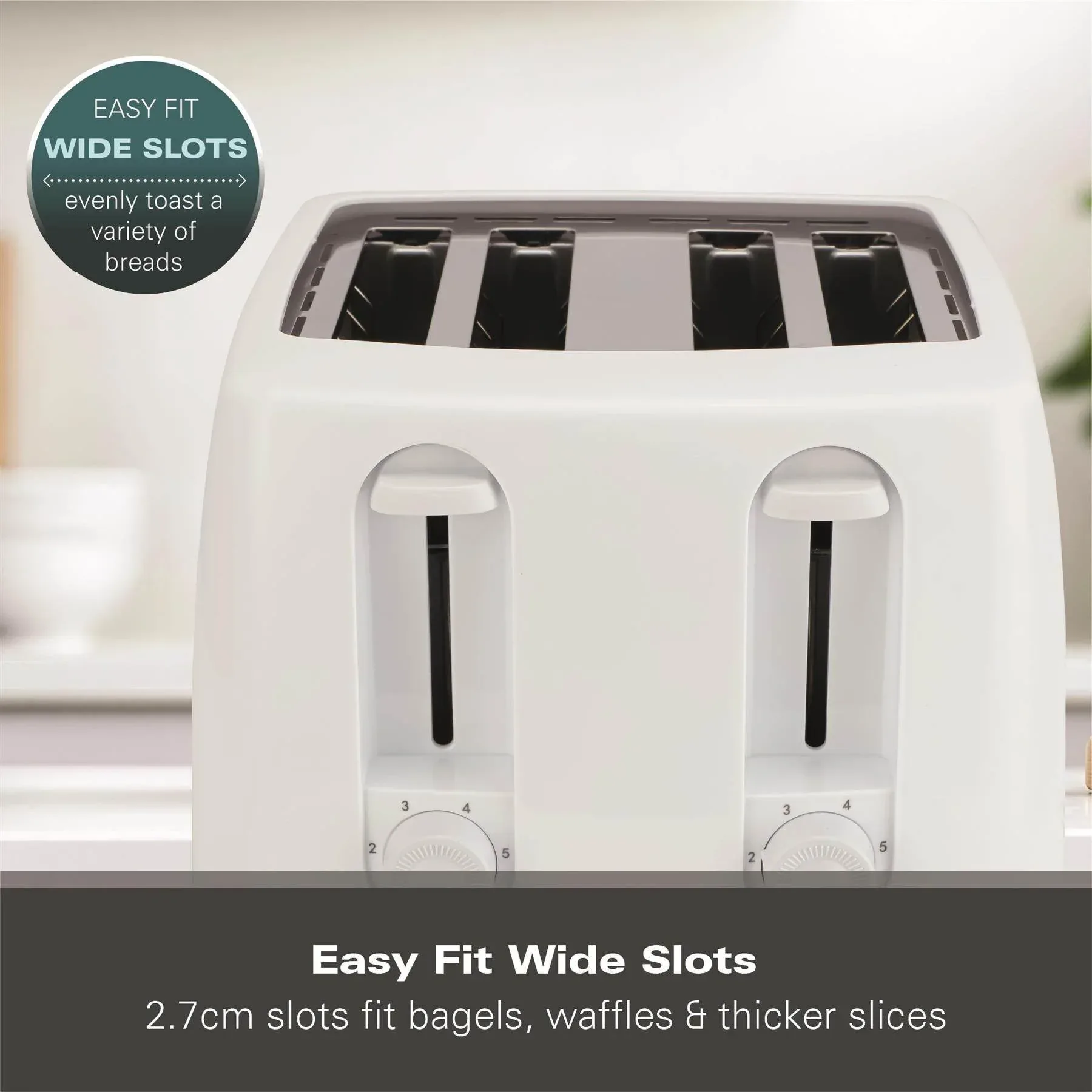 Hamilton Beach Essentials 4 Slice Toaster - White - Image 8