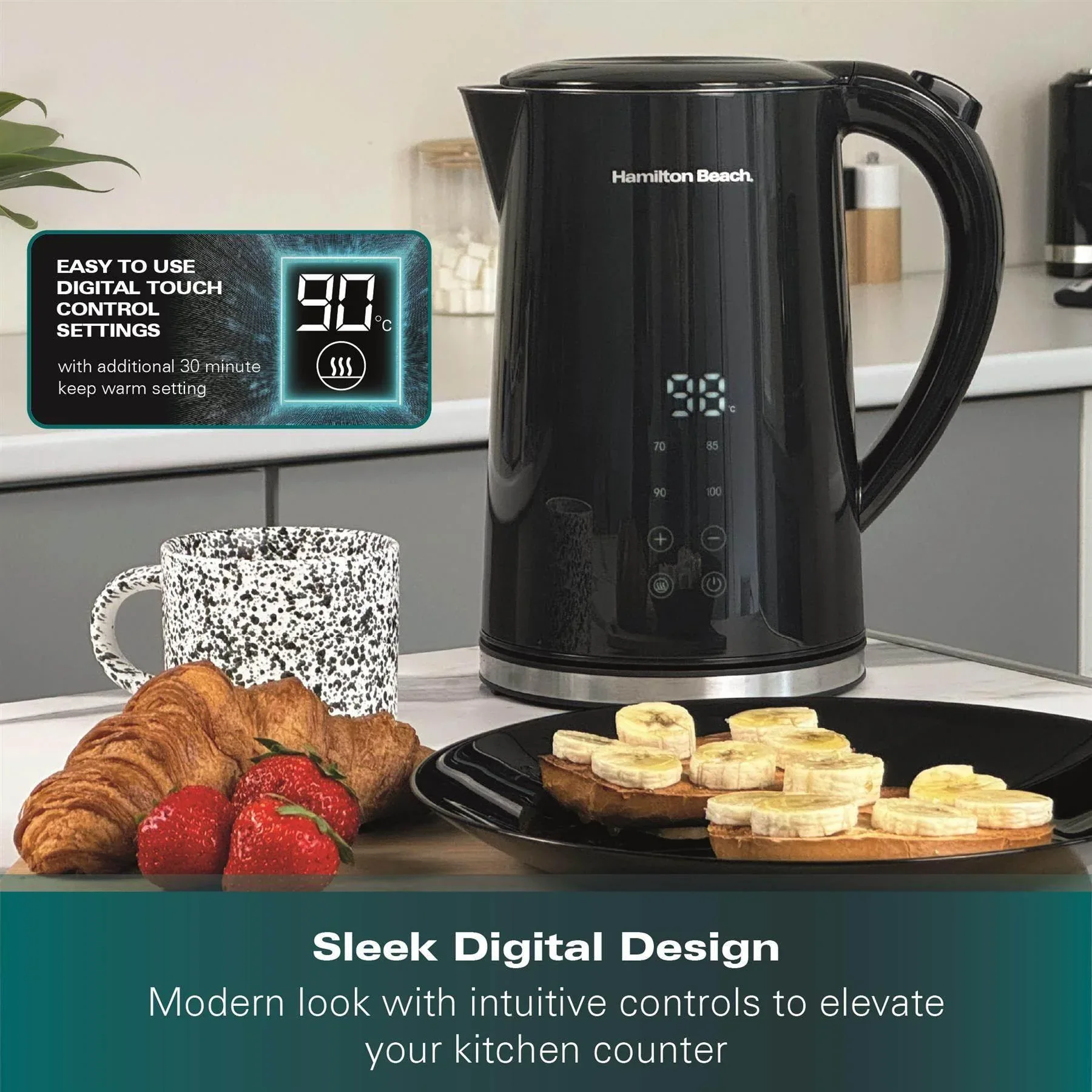 Hamilton Beach FlexiControl 1.7L Digital Control Variable Temperature Kettle - Image 5