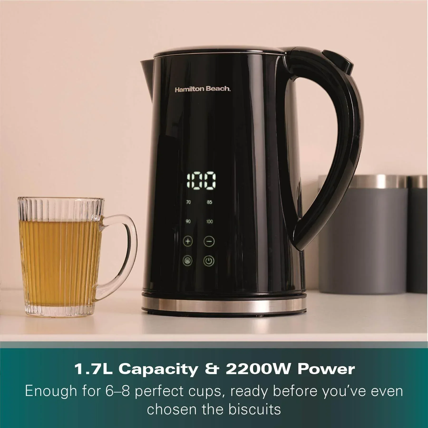 Hamilton Beach FlexiControl 1.7L Digital Control Variable Temperature Kettle - Image 9