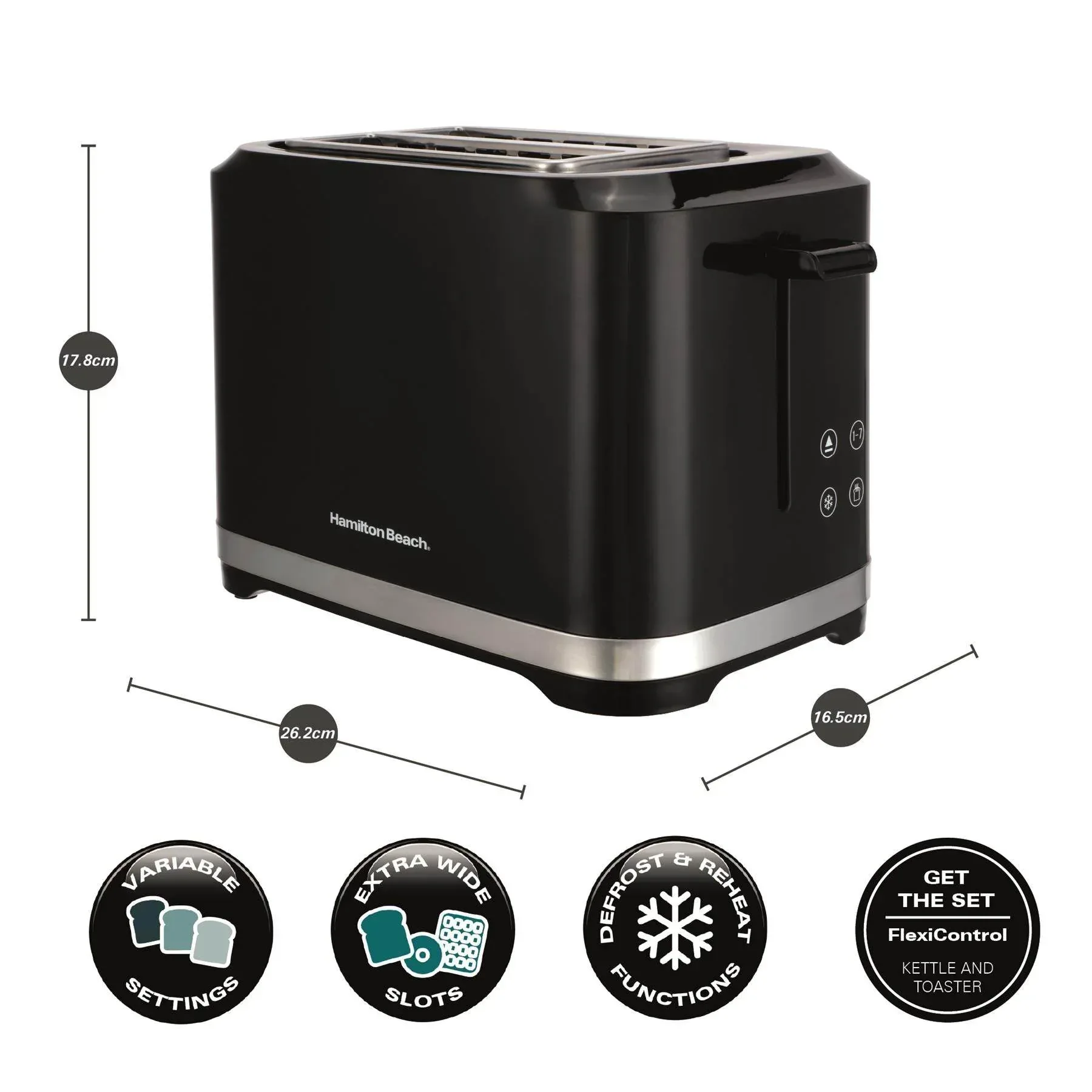 Hamilton Beach FlexiControl Digital Kettle & Toaster Set - Image 4