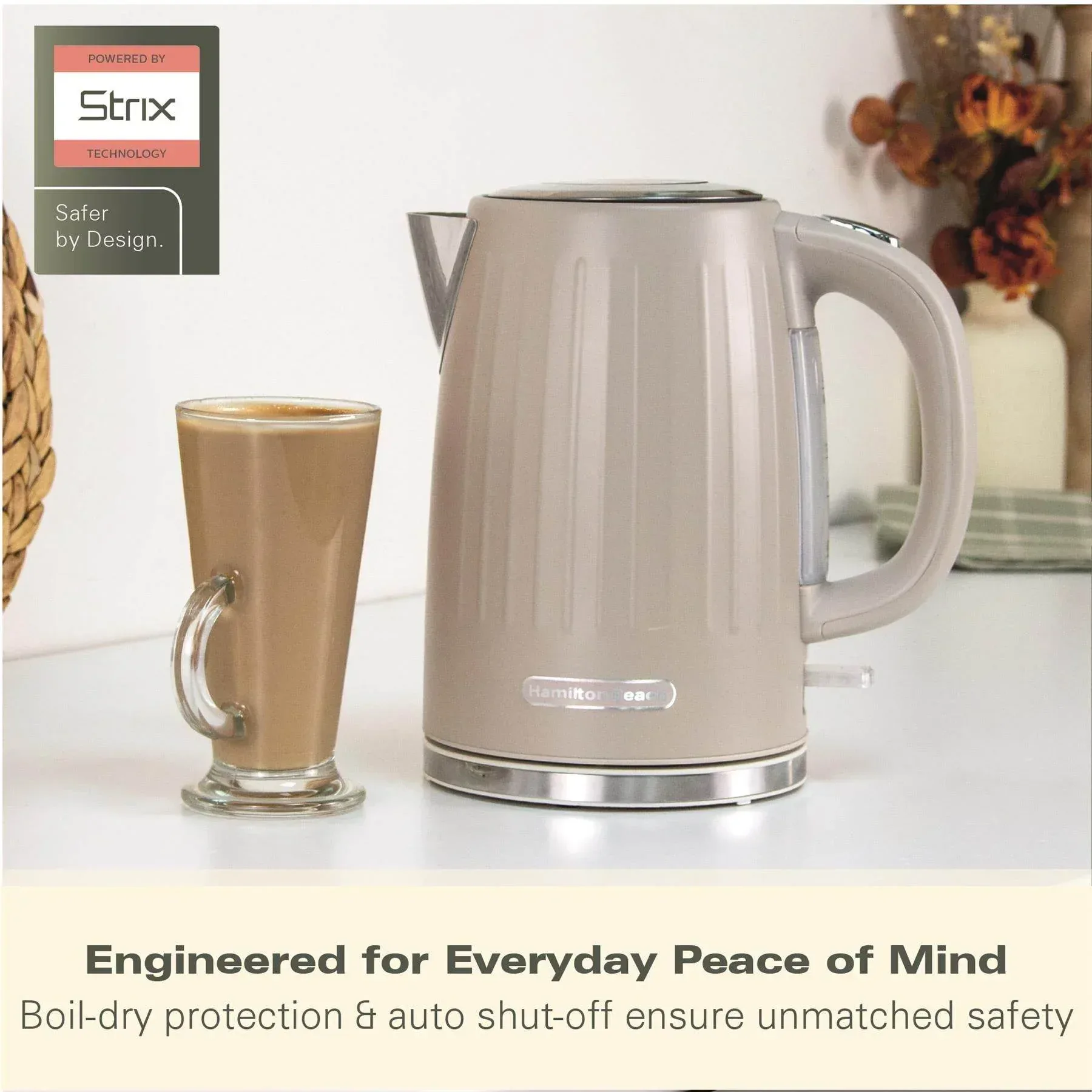 Hamilton Beach Harmony 1.7L Kettle - Cappuccino - Image 8