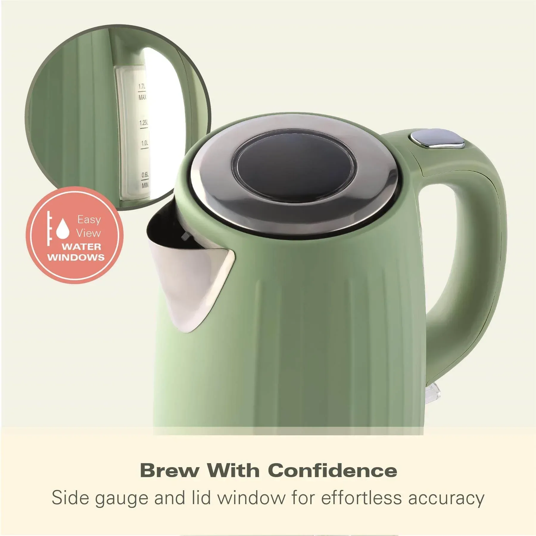 Hamilton Beach Harmony 1.7L Kettle - Matcha - Image 6