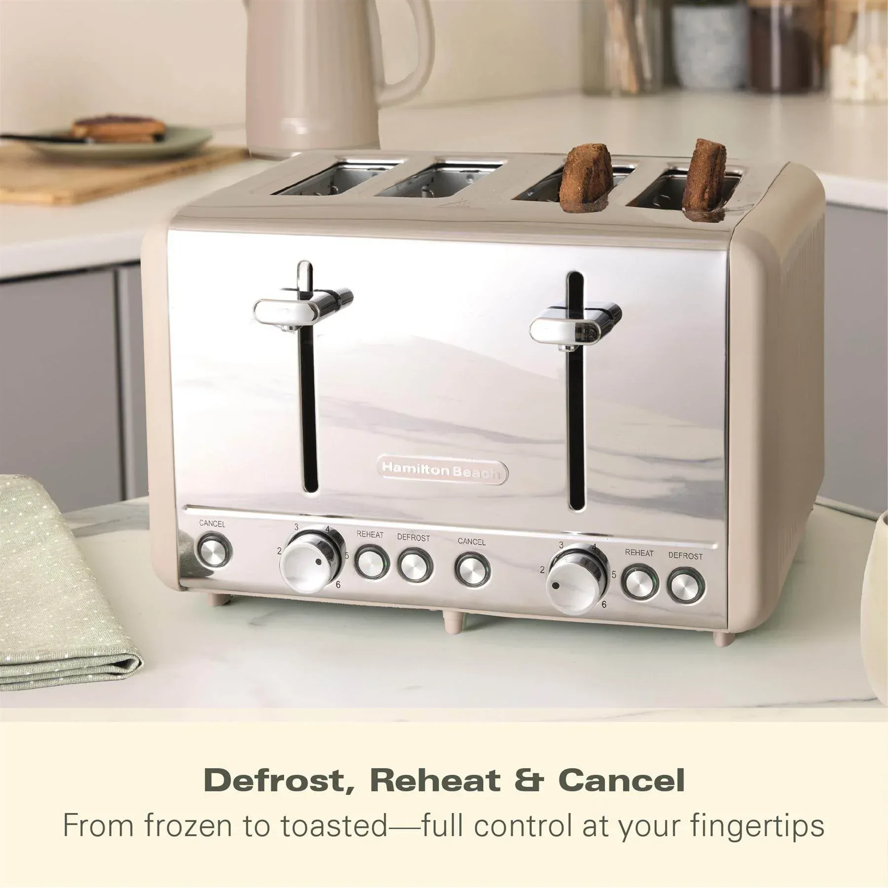 Hamilton Beach Harmony 4 Slice Toaster - Cappuccino - Image 10