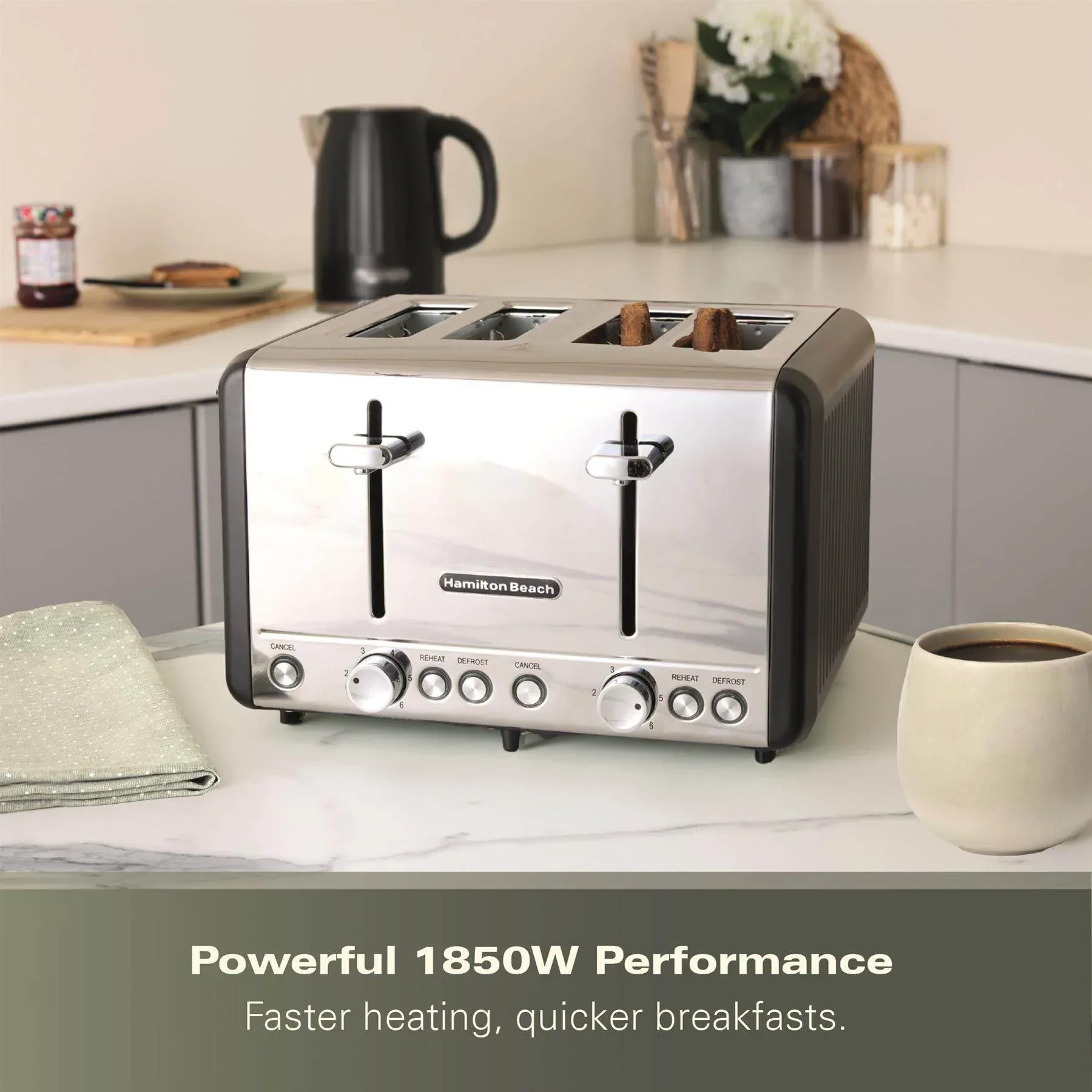 Hamilton Beach Harmony 4 Slice Toaster - Espresso - Image 5