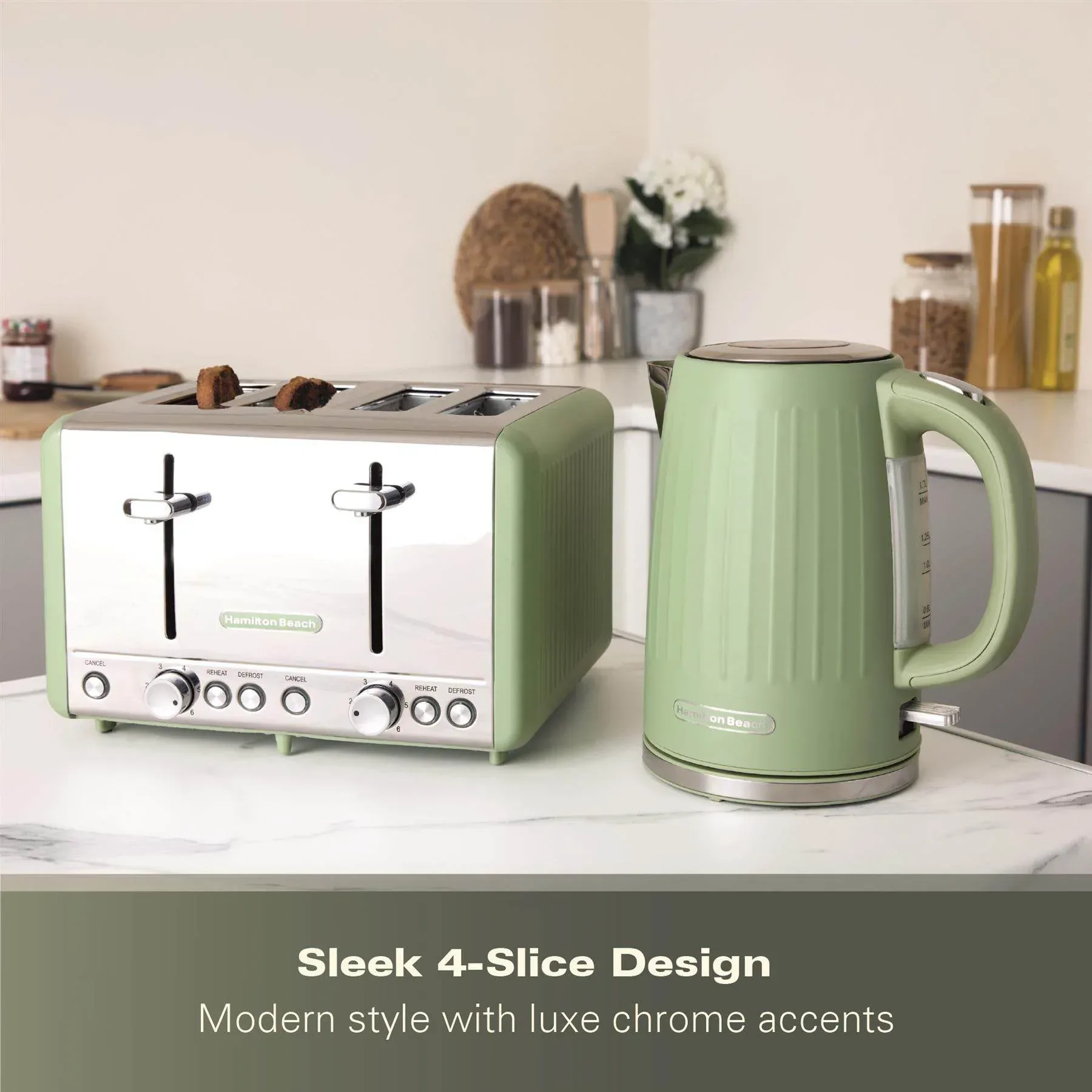 Hamilton Beach Harmony 4 Slice Toaster - Matcha - Image 12
