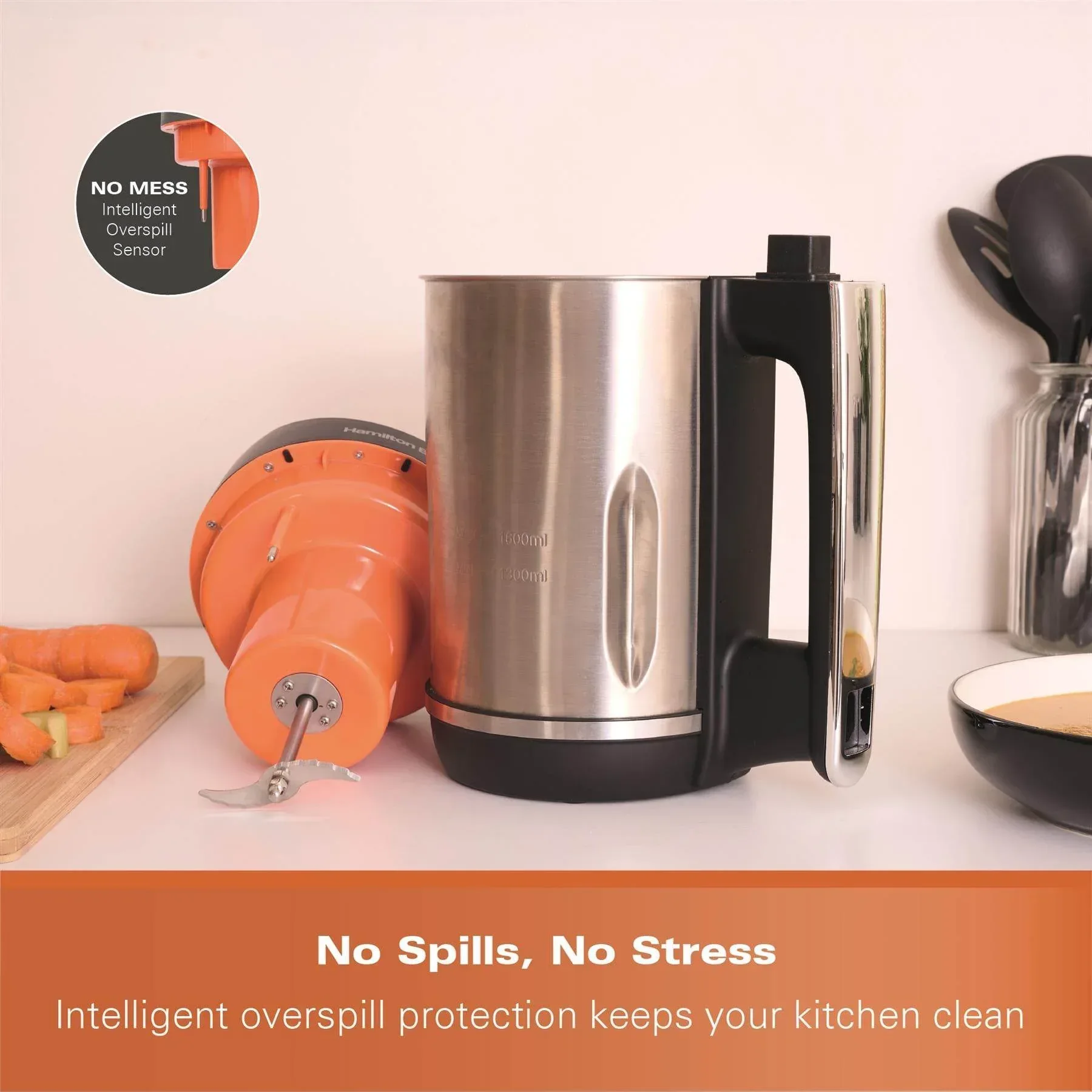 Hamilton Beach Intelligent Control Soup Maker Plus - Black - Image 8