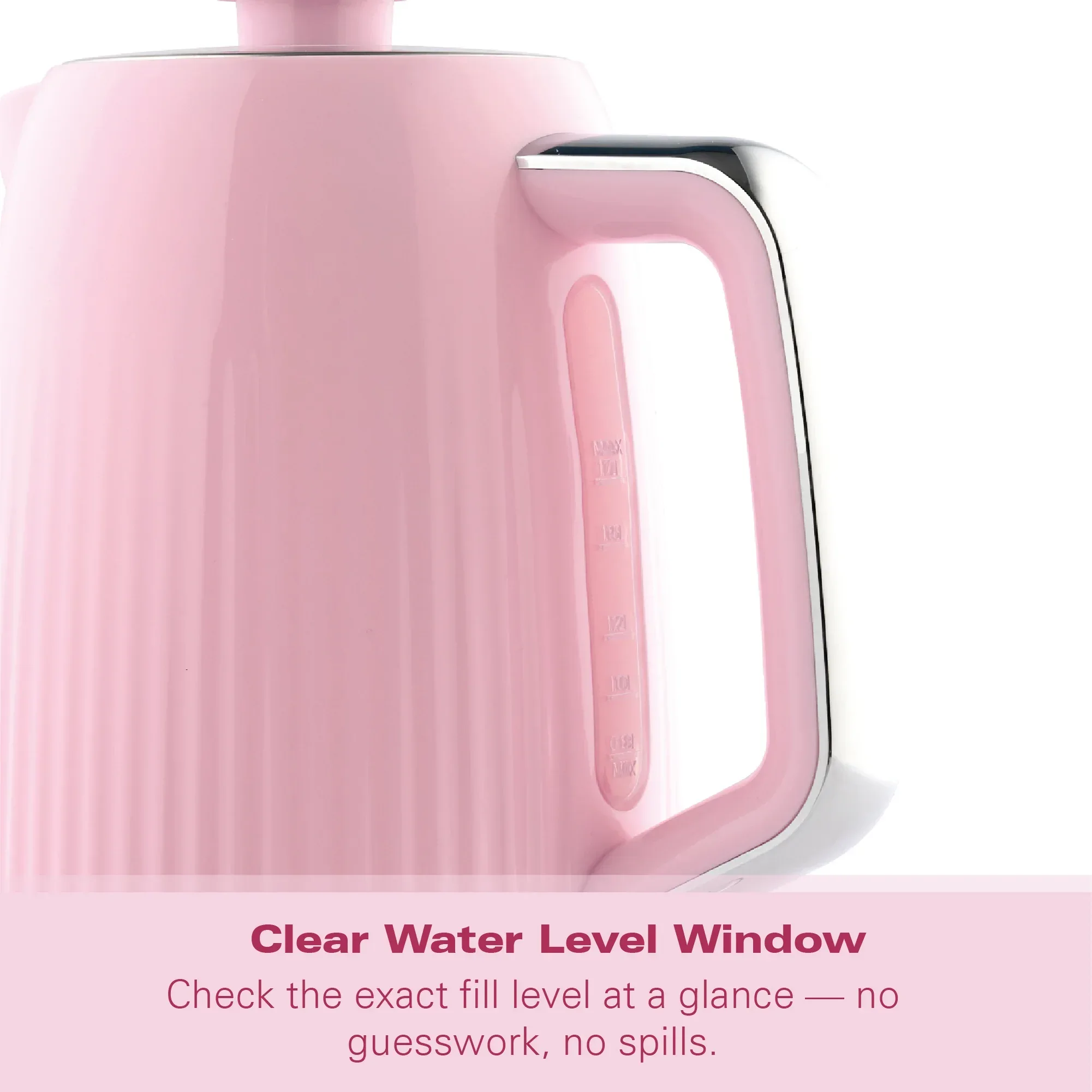 Hamilton Beach Miami 1.7L Kettle Flamingo Pink - Image 9