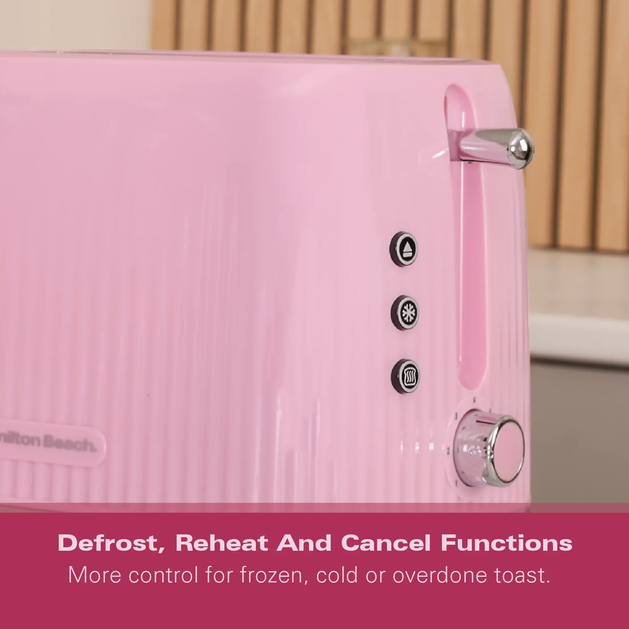 Hamilton Beach Miami 2 Slice Toaster Flamingo Pink - Image 8
