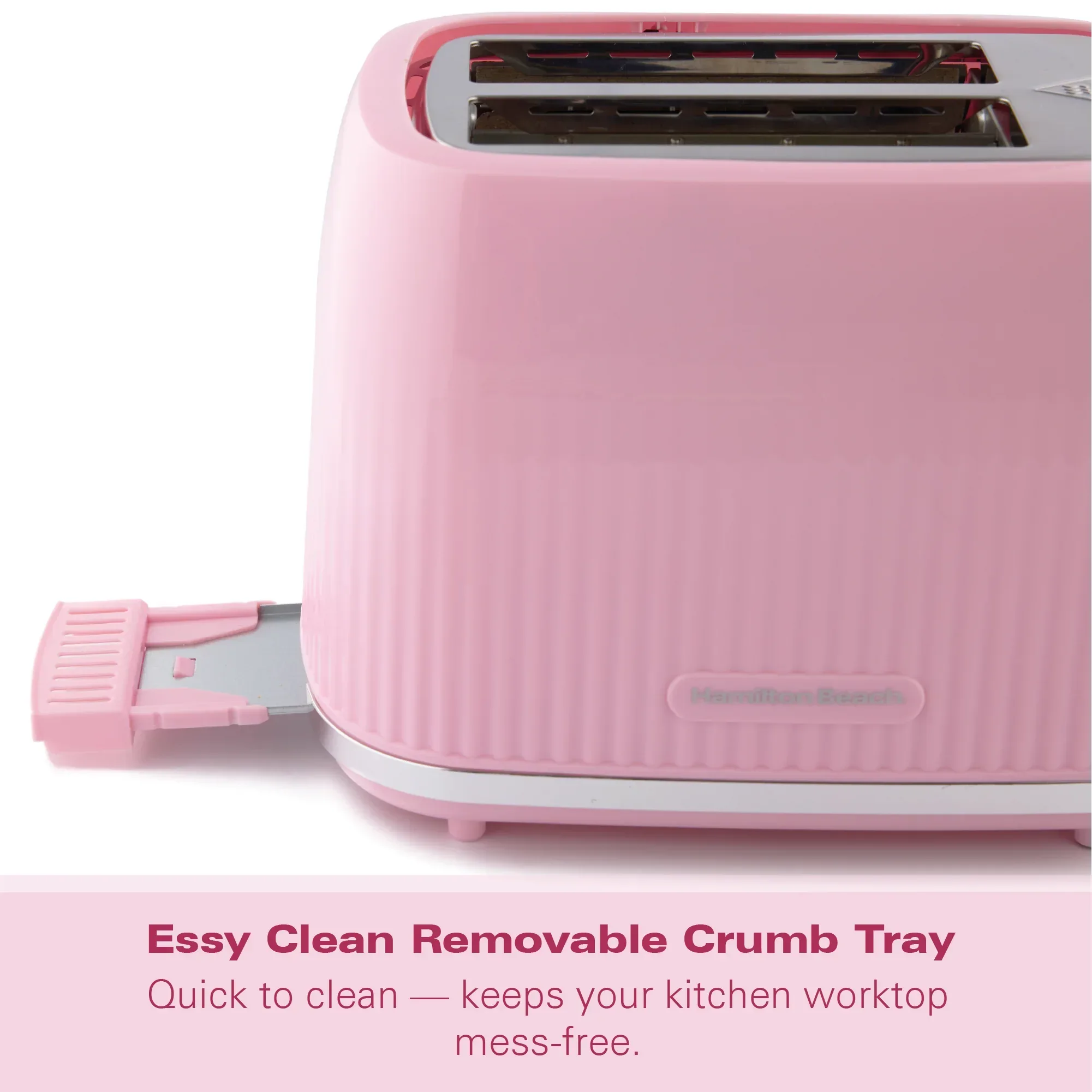 Hamilton Beach Miami 2 Slice Toaster Flamingo Pink - Image 9