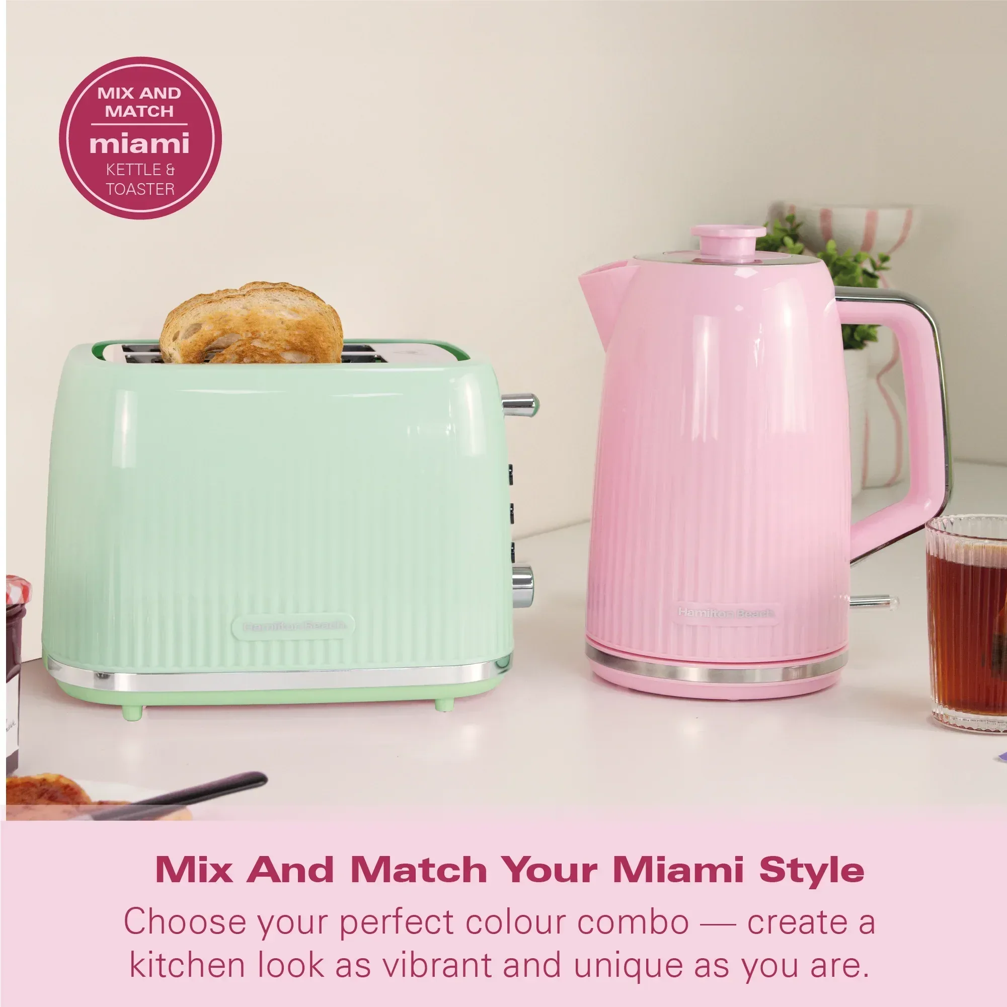 Hamilton Beach Miami 2 Slice Toaster Mojito Mint - Image 9