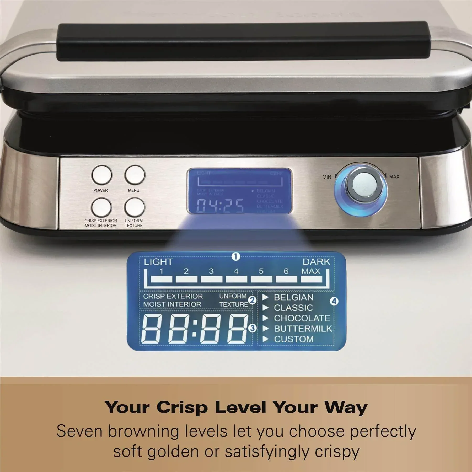 Hamilton Beach Pro Smart Waffle Maker - Image 3