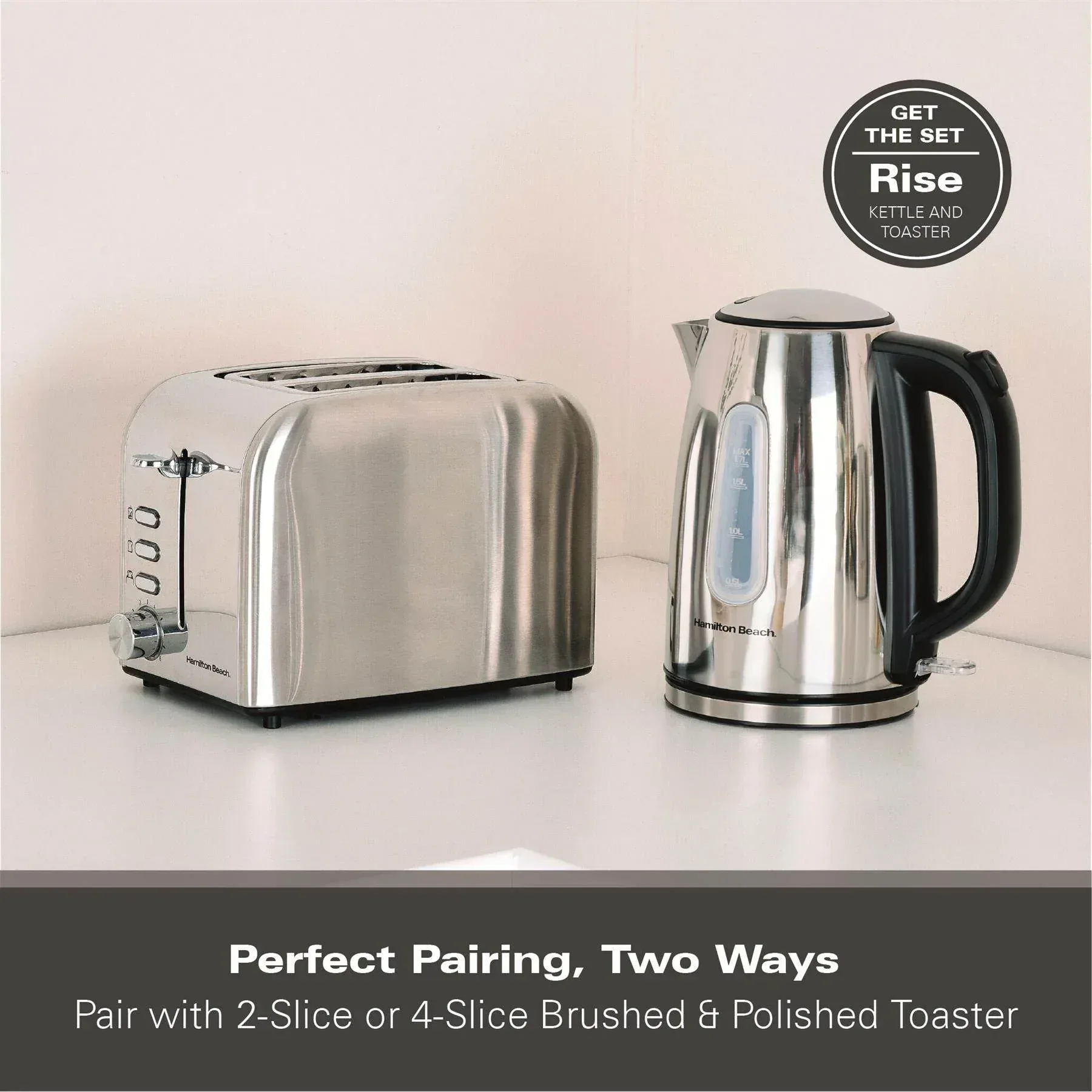 Hamilton Beach Rise Stainless Steel 2 Slice Toaster - Brushed & Polished - Image 10
