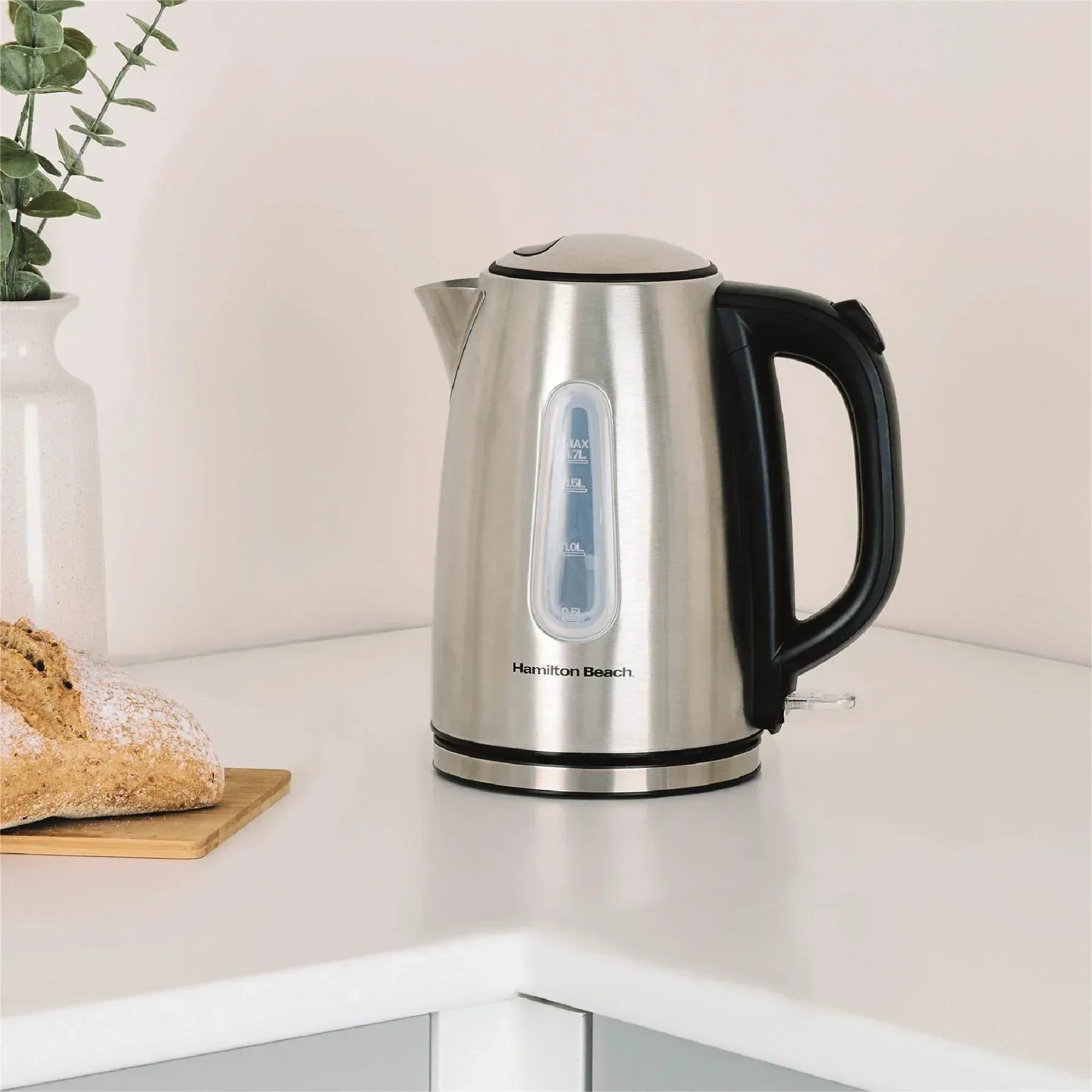 Hamilton Beach Rise Kettle & 4 Slice Toaster Set - Brushed - Image 6