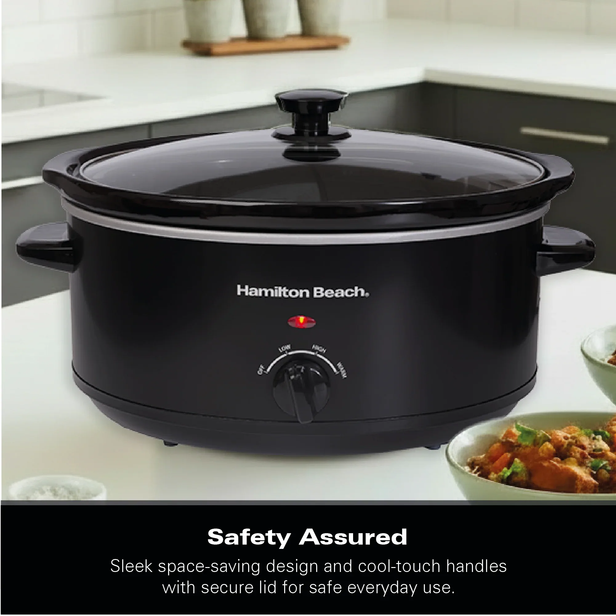 Hamilton Beach 'The Family Favourite' 6.5L Slow Cooker - Black - Image 12