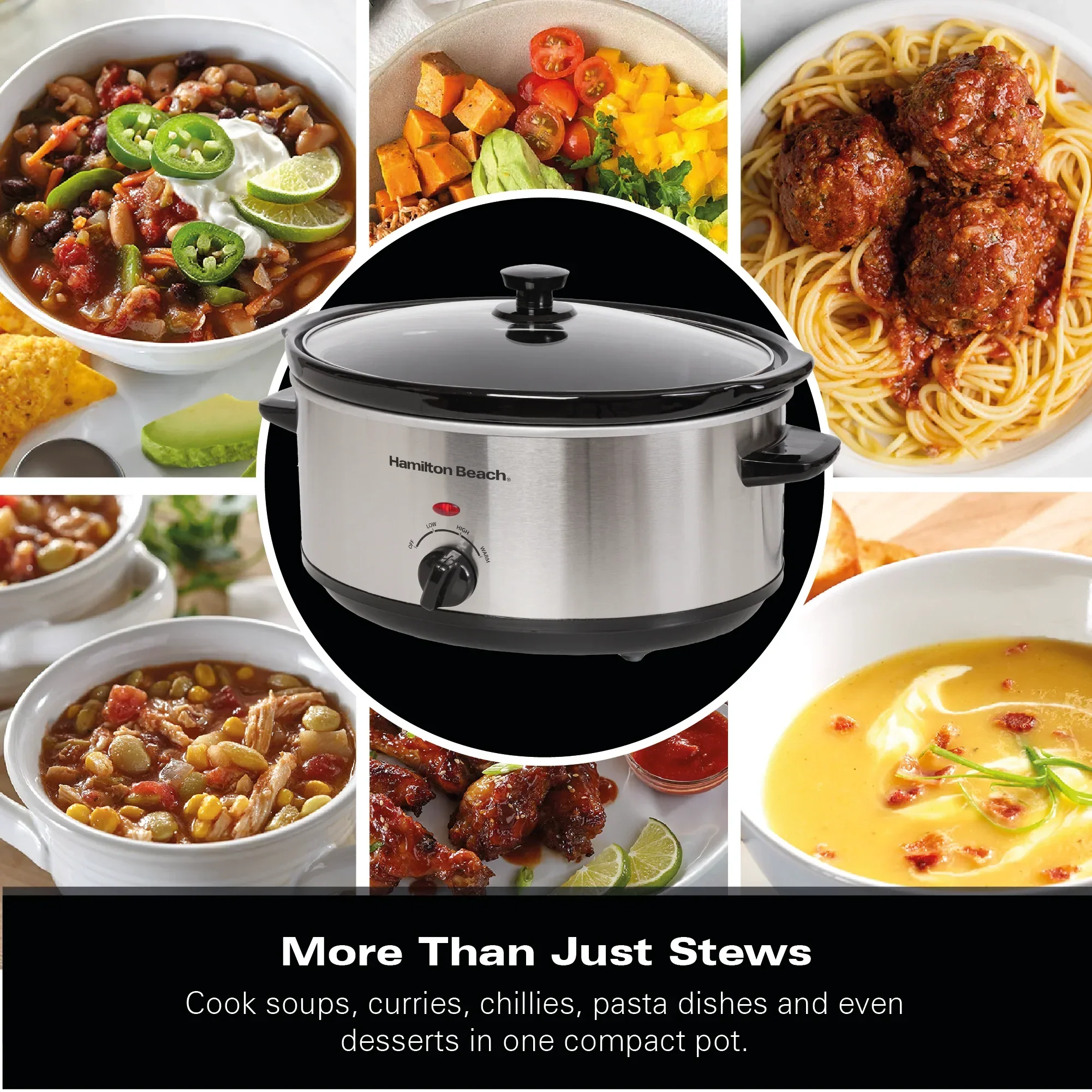 Hamilton Beach The Family Favourite 6.5L Slow Cooker - Silver - Image 10