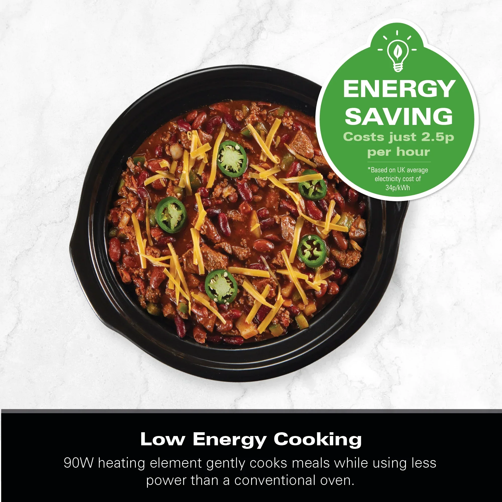 Hamilton Beach The Mighty Mini 1.8L Slow Cooker - Black - Image 11