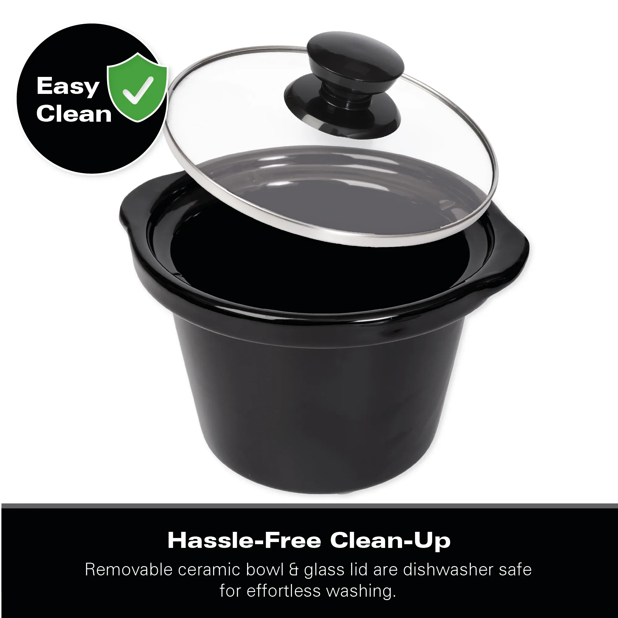Hamilton Beach The Mighty Mini 1.8L Slow Cooker - Black - Image 9