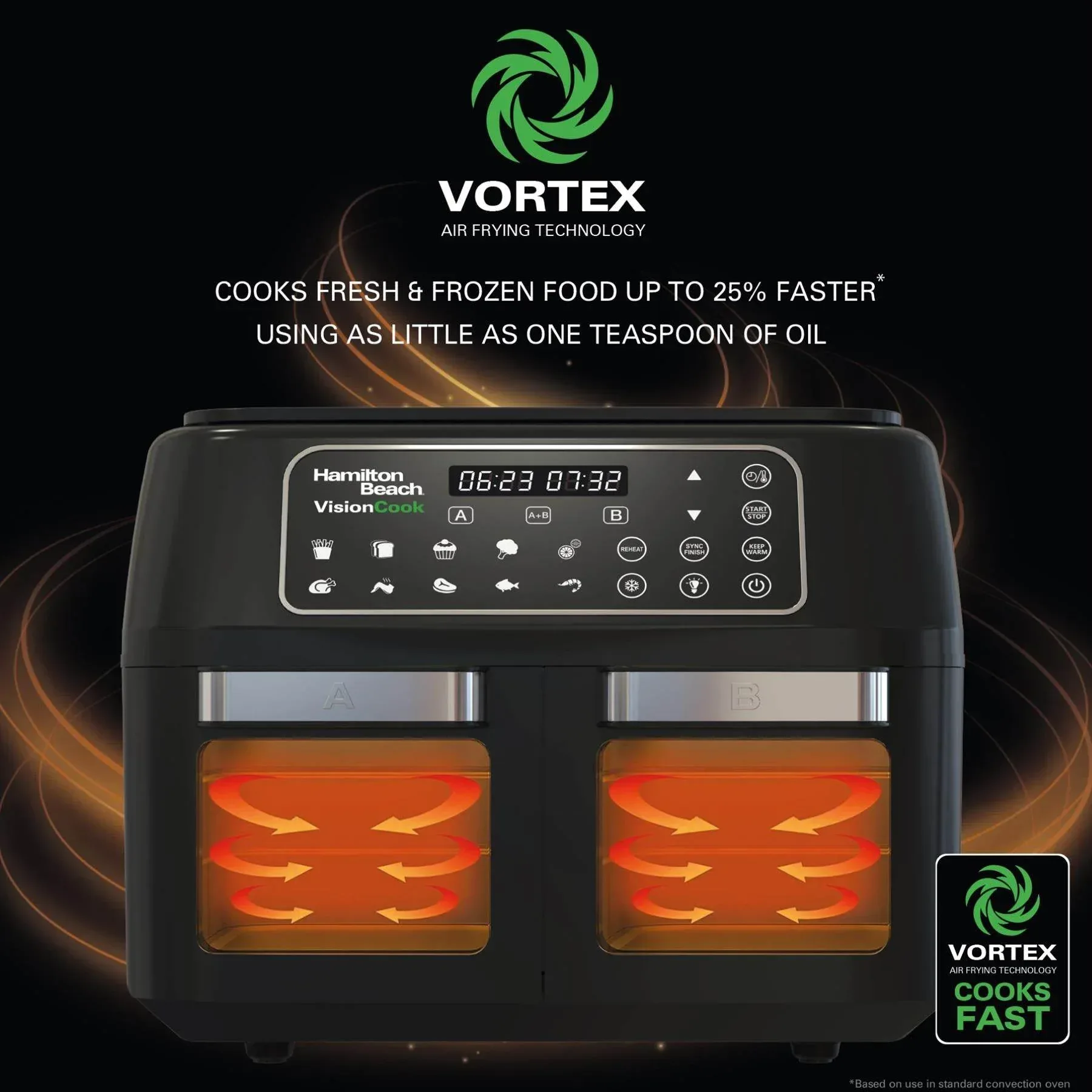 Hamilton Beach VisionCook 11L Digital Dual Air Fryer Oven - Image 11
