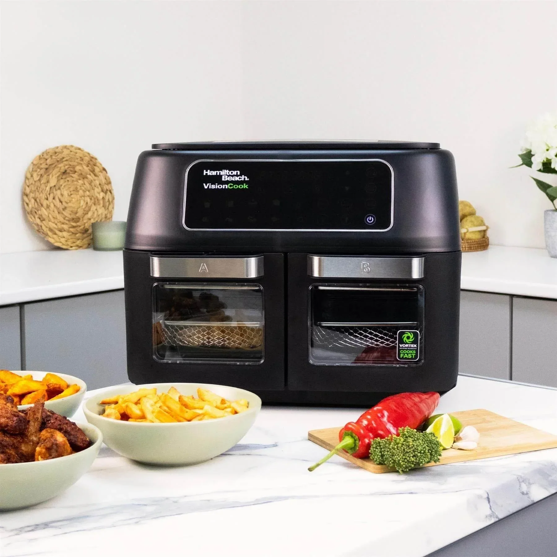 Hamilton Beach VisionCook 11L Digital Dual Air Fryer Oven - Image 4