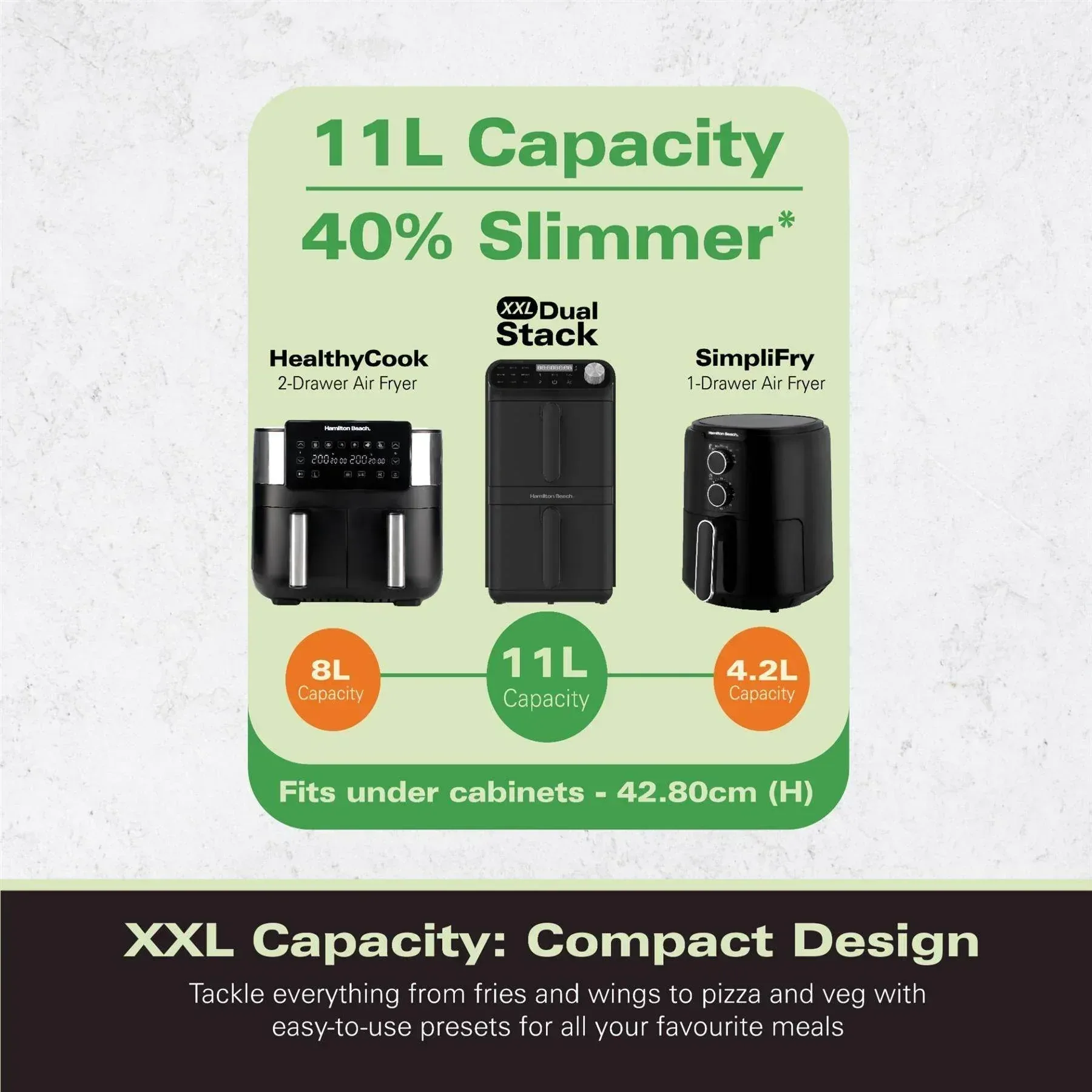 Hamilton Beach XXL Dual Stack 11L Air Fryer - Image 3
